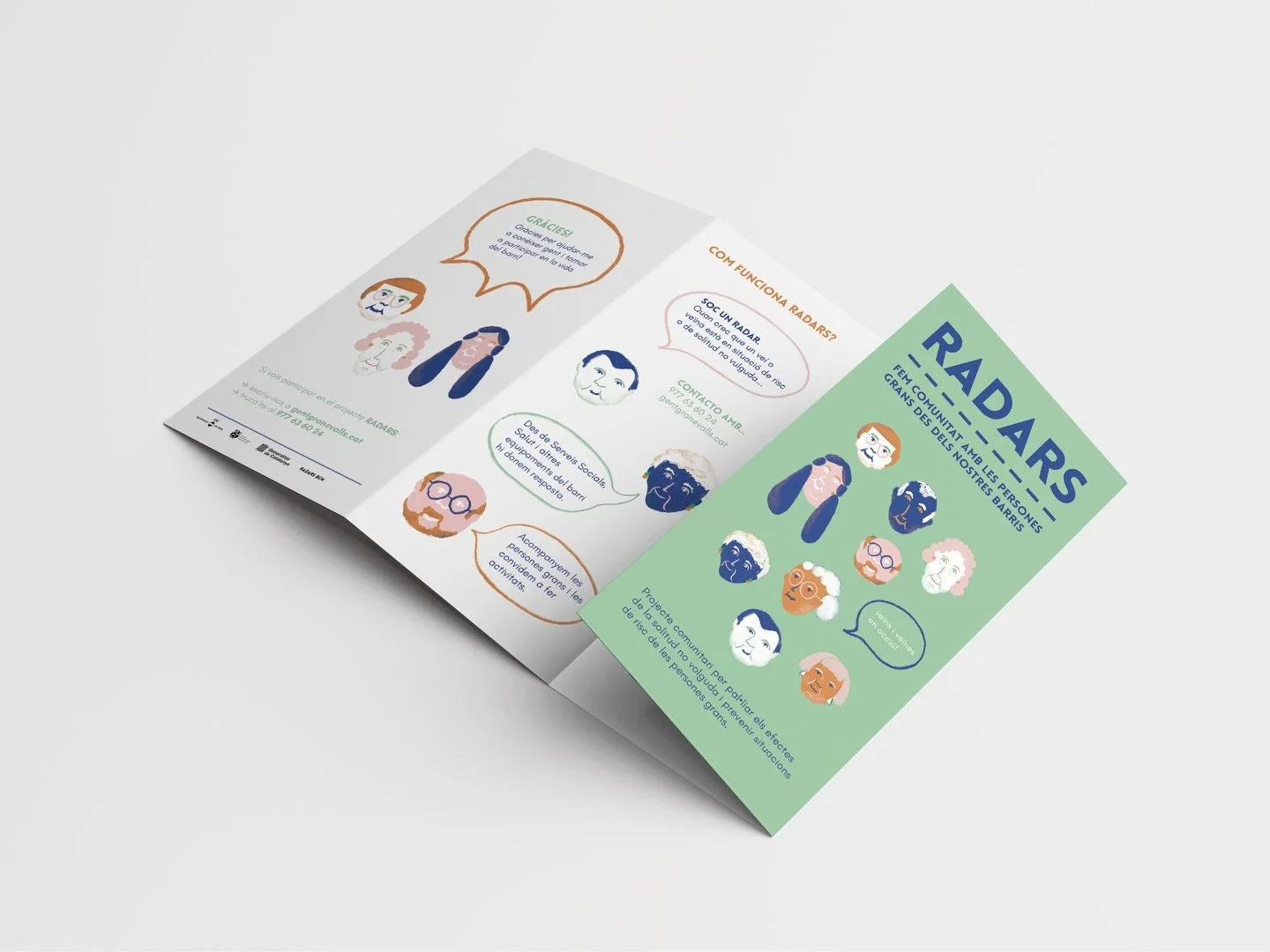 &lsquo;Radars&rsquo; &eacute;s un projecte que fa comunitat i acompanya les persones grans dels nostres barris 🏘️

&rarr; He creat la identitat visual de la Regidoria d&rsquo;Acci&oacute; Social i Comunit&agrave;ria de @vallsajuntament perqu&egrave;