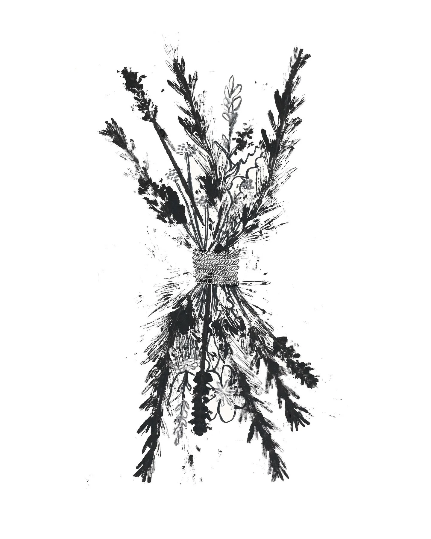 Aquesta &eacute;s la il&middot;lustraci&oacute; de la portada de &lsquo;40 segons&rsquo;. Una il&middot;lustraci&oacute; que encara fa olor de la lavanda i el roman&iacute; que hi vaig estampar 🪻

&rarr; Un ram fet amb les plantes del jard&iacute; b