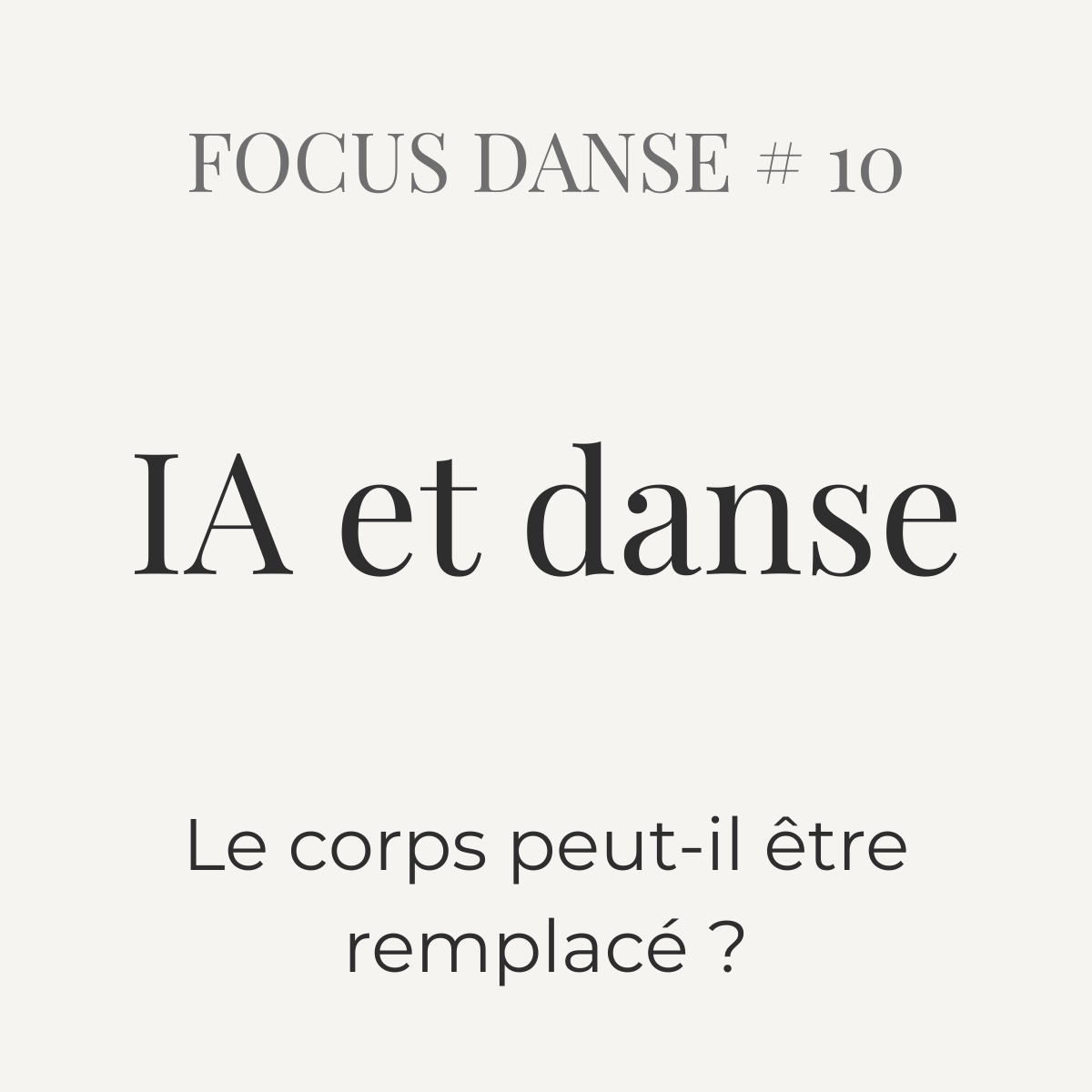 #10 — Intelligence artificielle