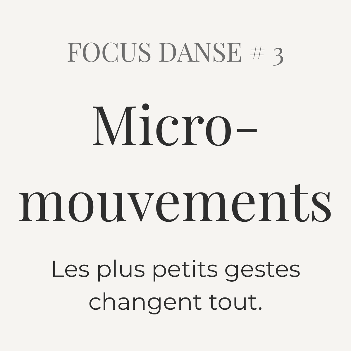 #3 — Le corps subtil