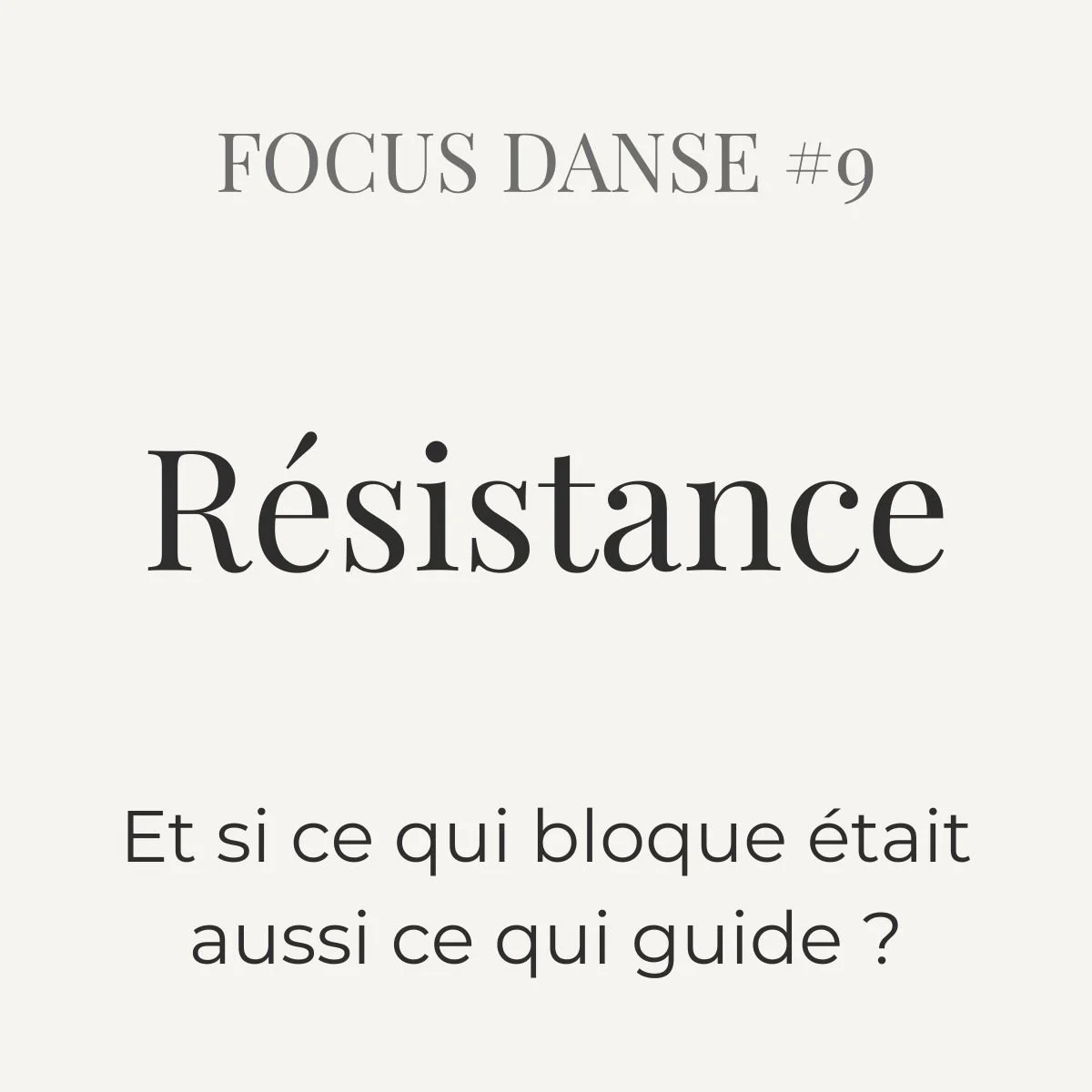 #9 — Résistances