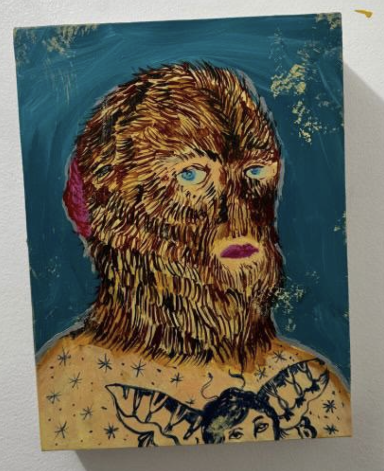  Auggie Fontanilla,  Harry Harry G , 2025  Acrylic on Canvas, 9 x 12 inches 