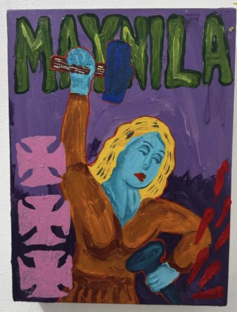  Auggie Fontanilla,  Karpintera , 2025  Acrylic on Canvas, 9 x 12 inches 