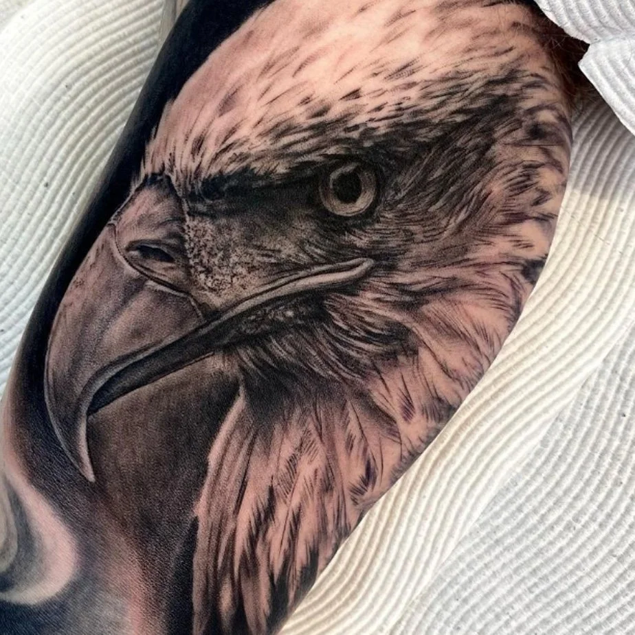 American Eagle Realism Tattoo l Abbey Manson l Ship Shape Tattoo