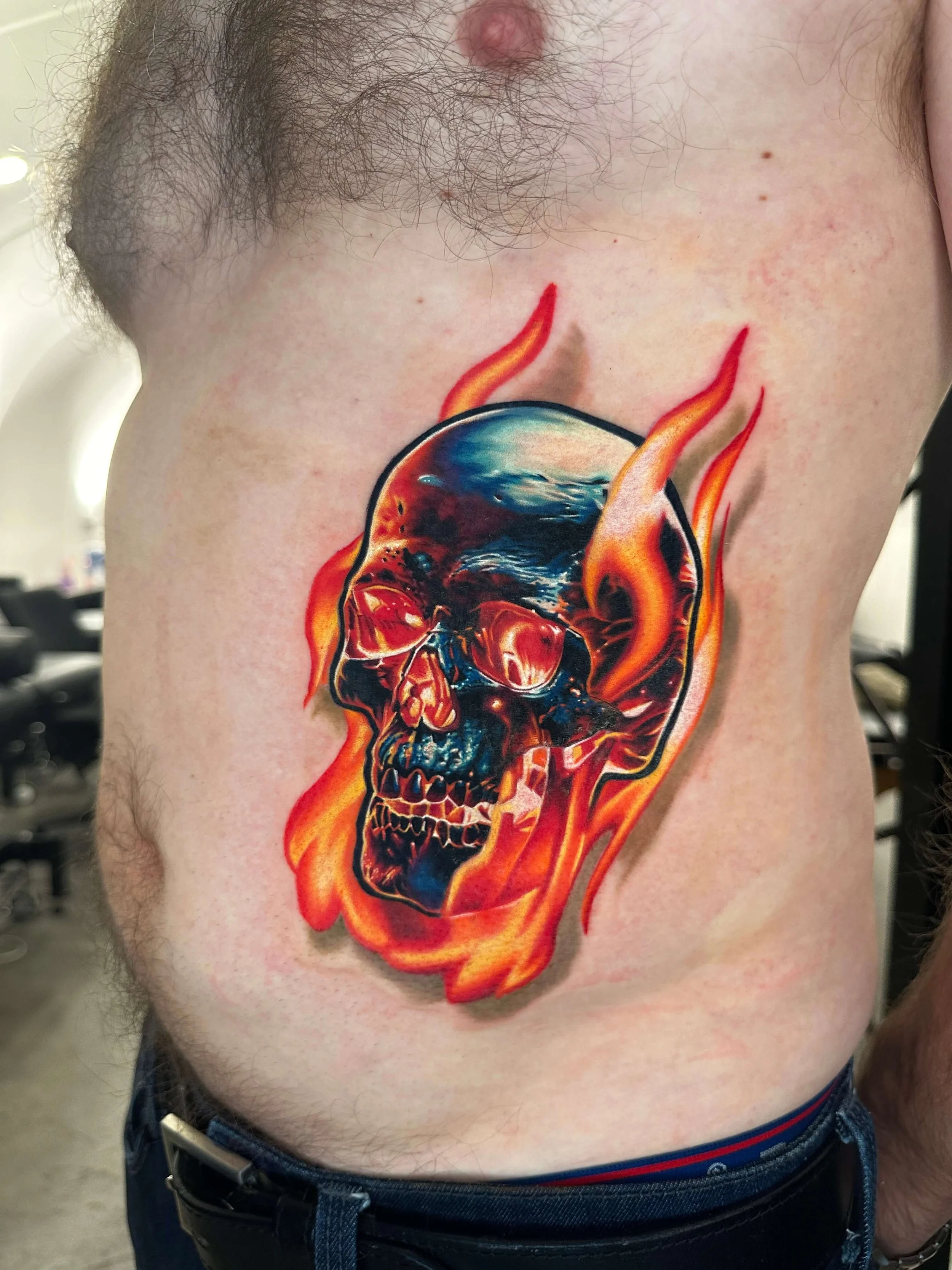 Ben Kaye - Fire Skull.JPG
