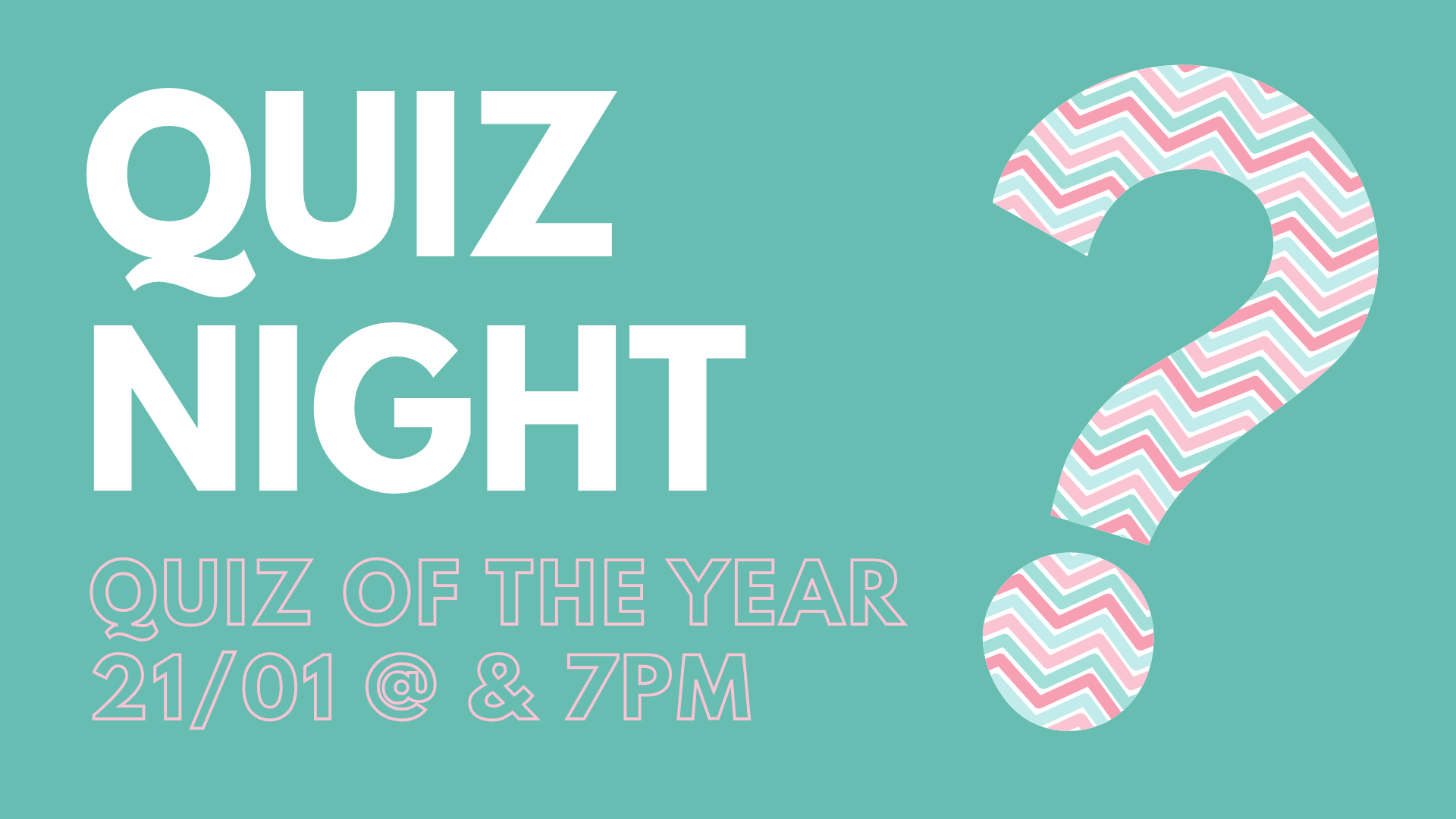 Quiz Night - Book Your Table