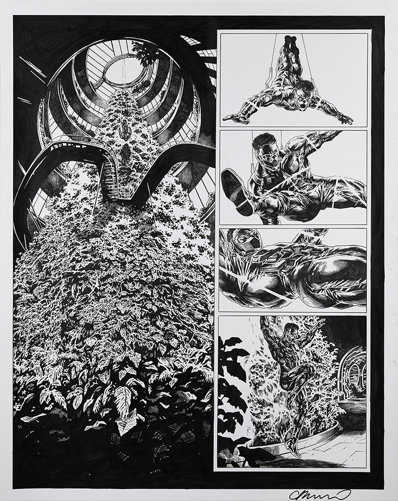 A Vicious Circle #2 p.18 illustration by Lee Bermejo