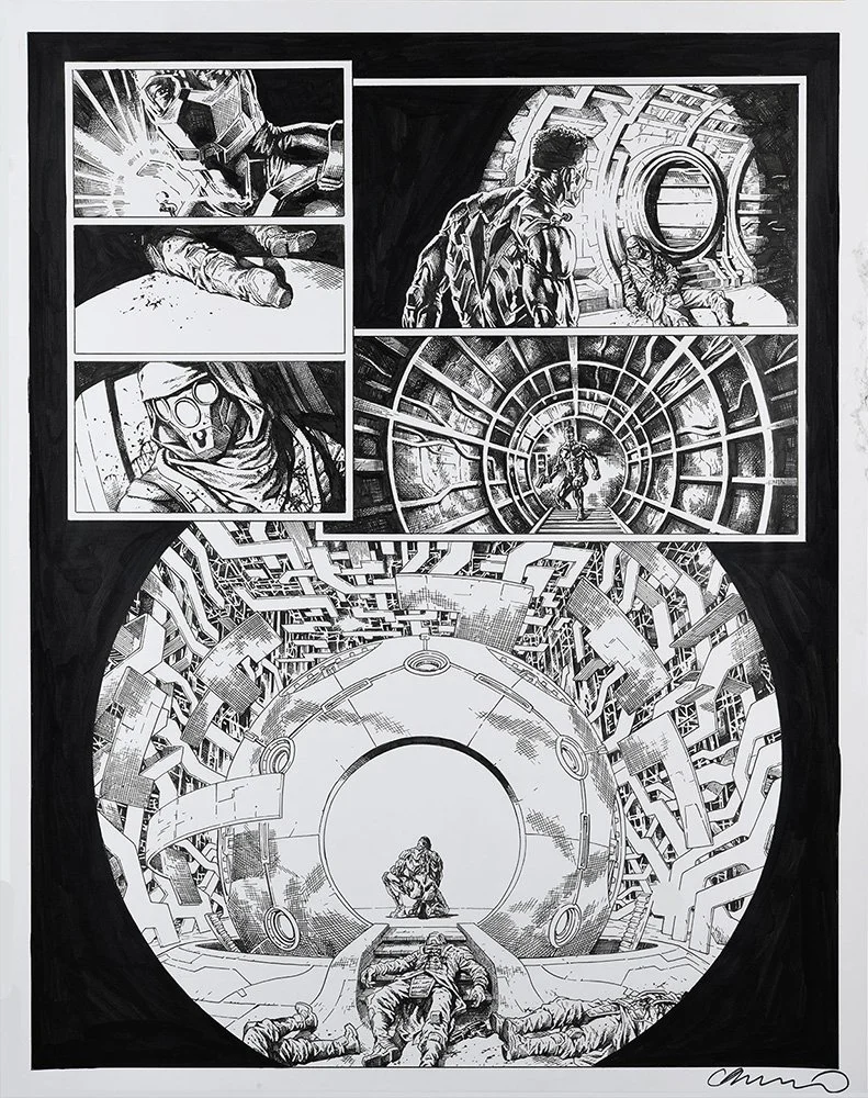 A Vicious Circle #2 p.19 illustration by Lee Bermejo