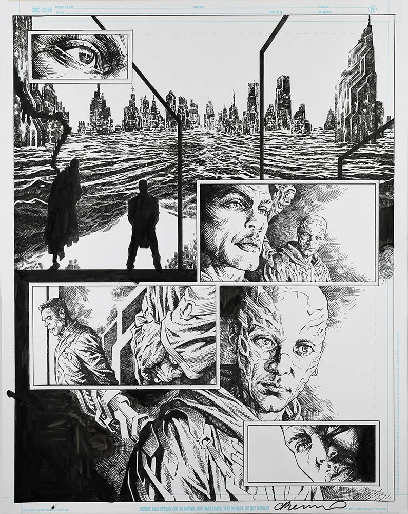 A Vicious Circle #2 p.14 illustration by Lee Bermejo