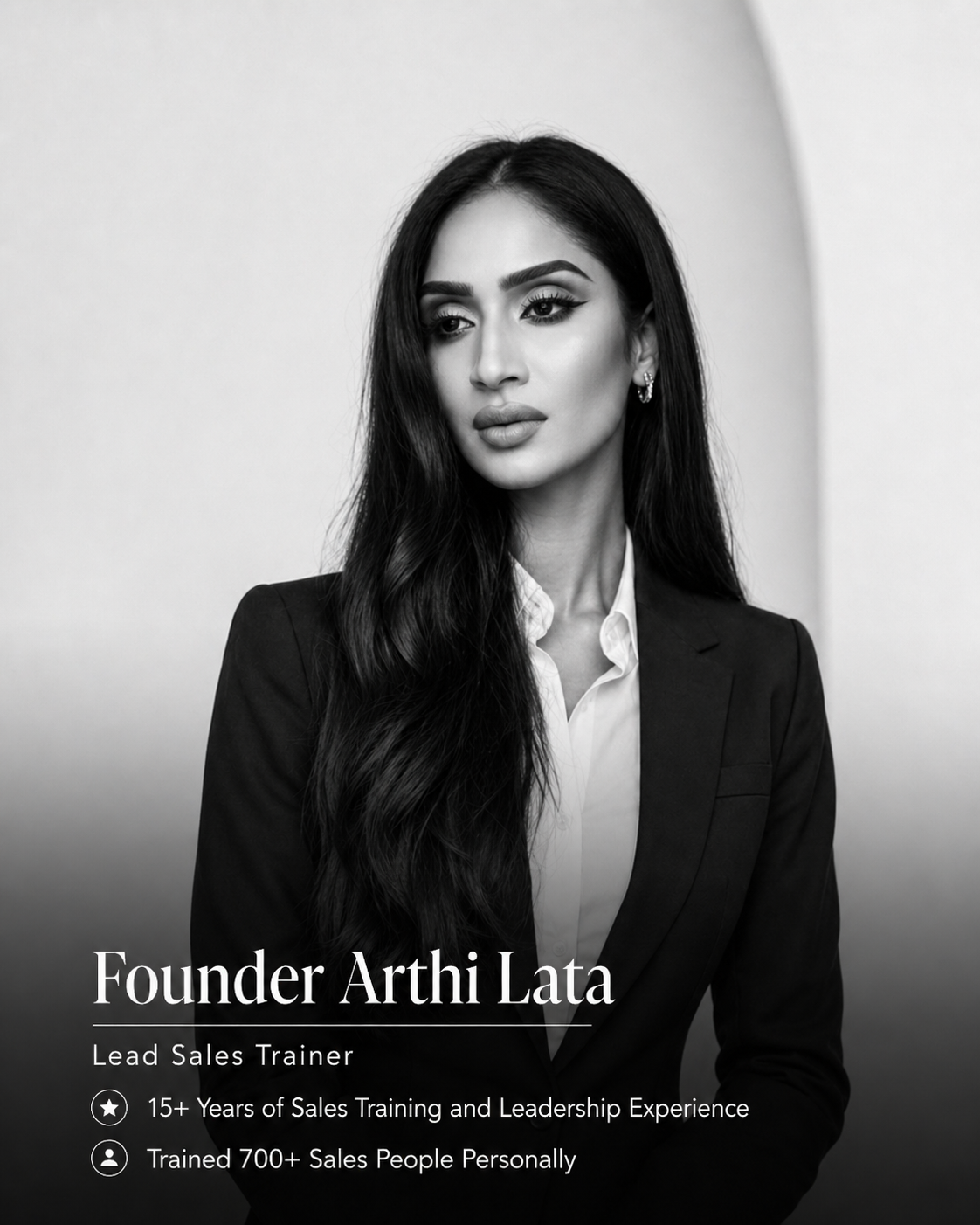 Founder Arthi Lata SSR Lead Trainer