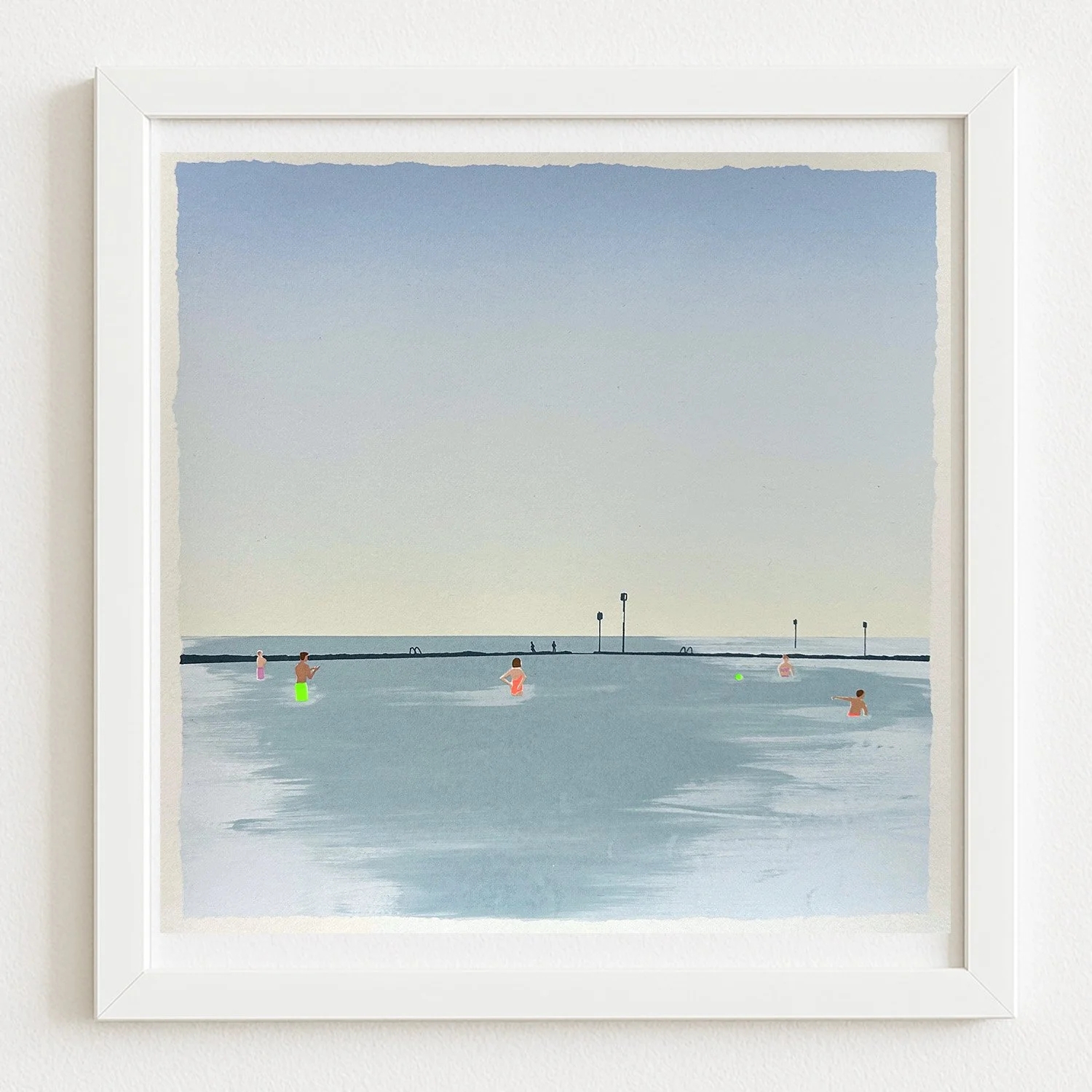 Tidal Pool, Margate Screen Print 35x35cm