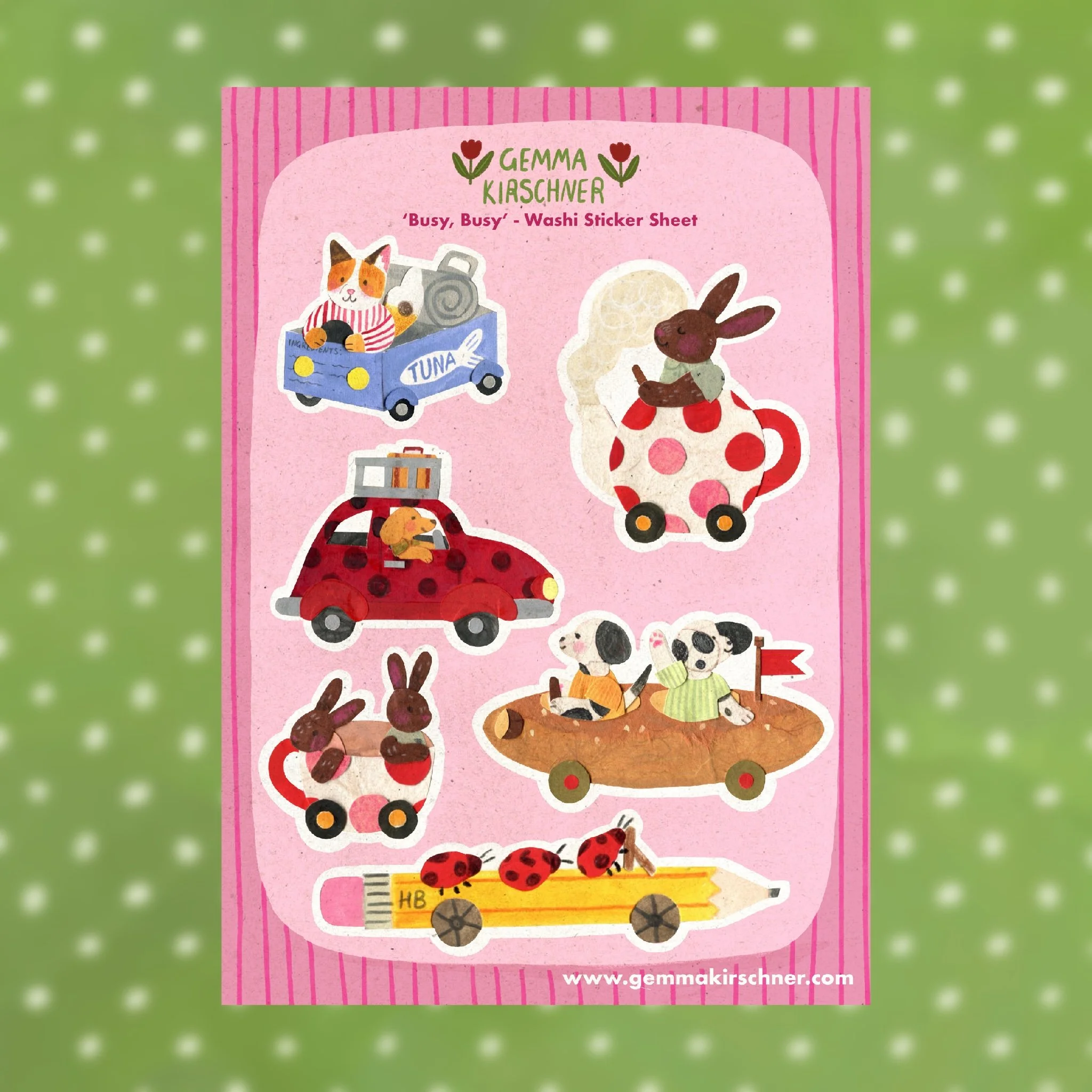 'Busy, Busy' Sticker Sheet