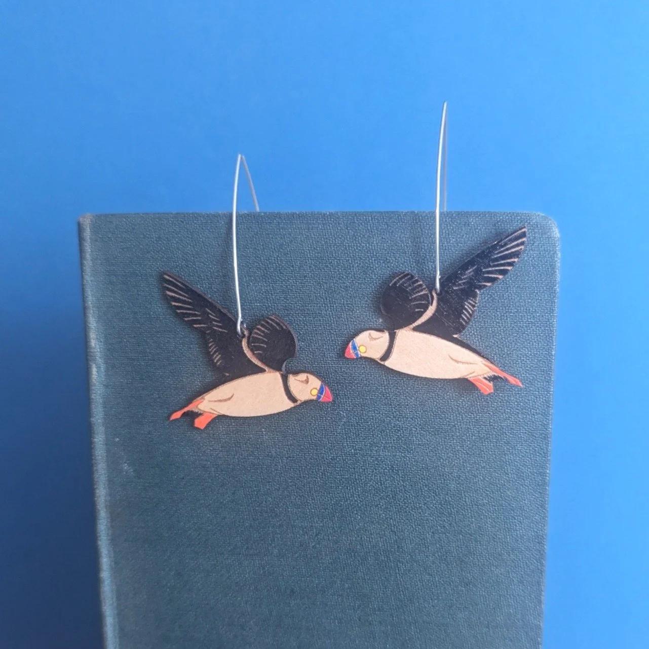 wooden puffin bird earrings 2.JPG