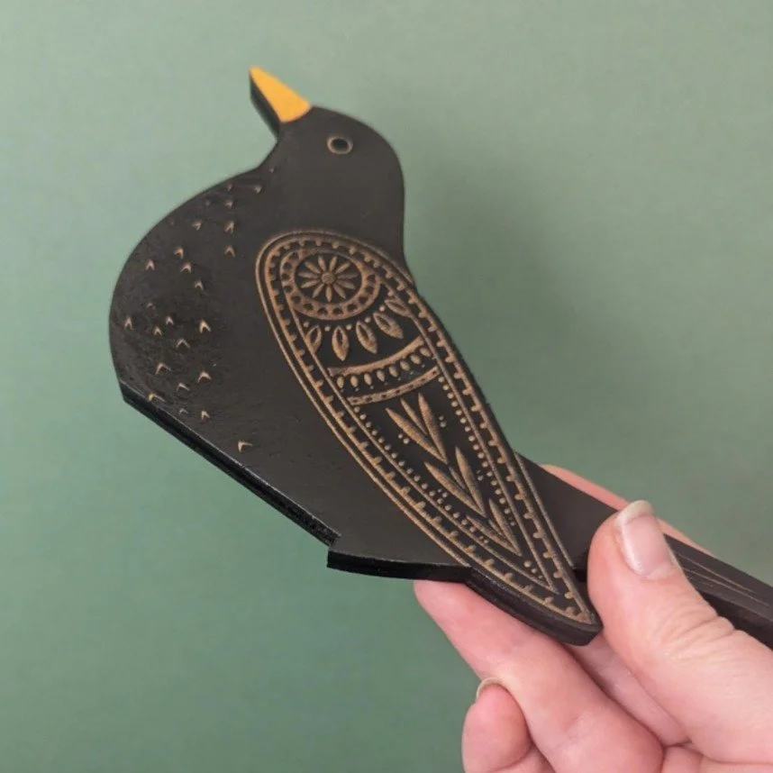 female blackbird door topper 4.JPG