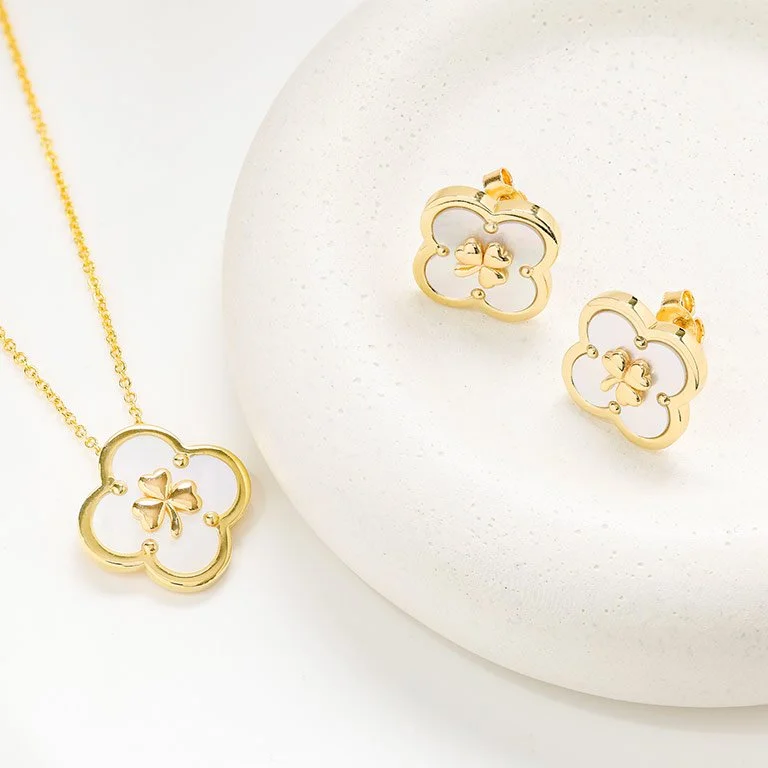 Gold Vermeil Shamrock set - Harmony Collection Spring 2026