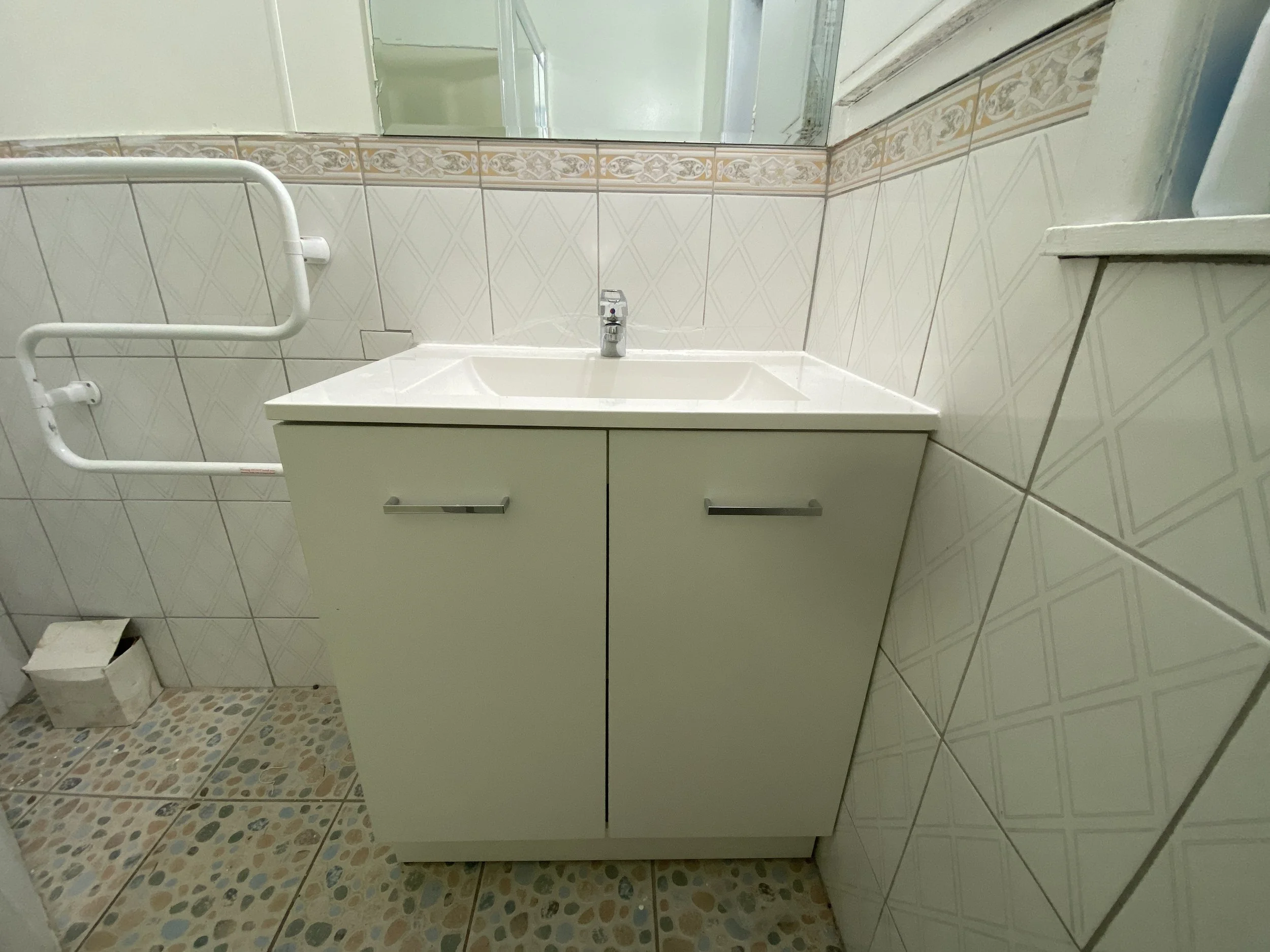 Bathroom vanity replacement completed at tenanted property in South Auckland