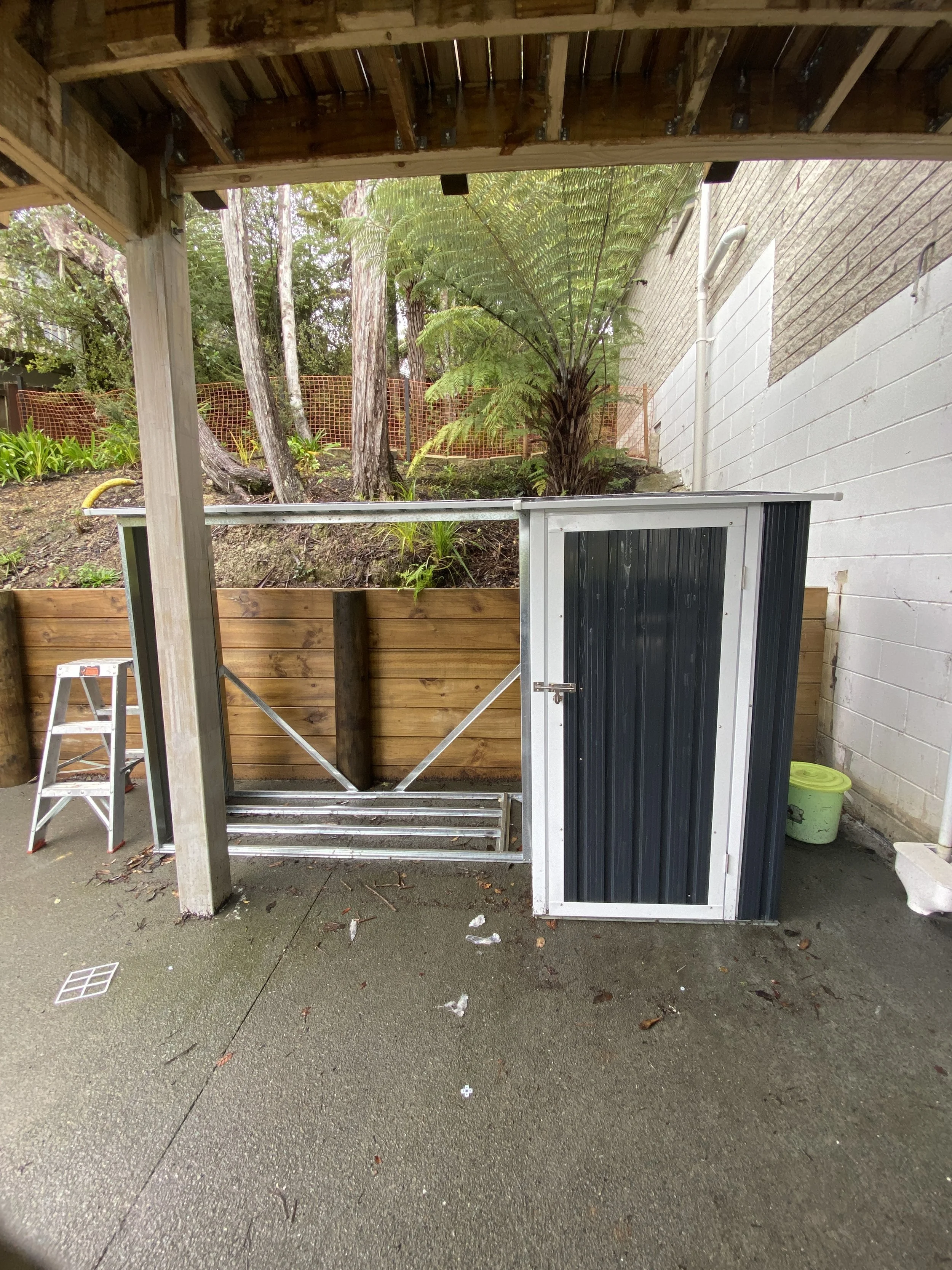 Shed assembly finished off in Titirangi by DCW Services