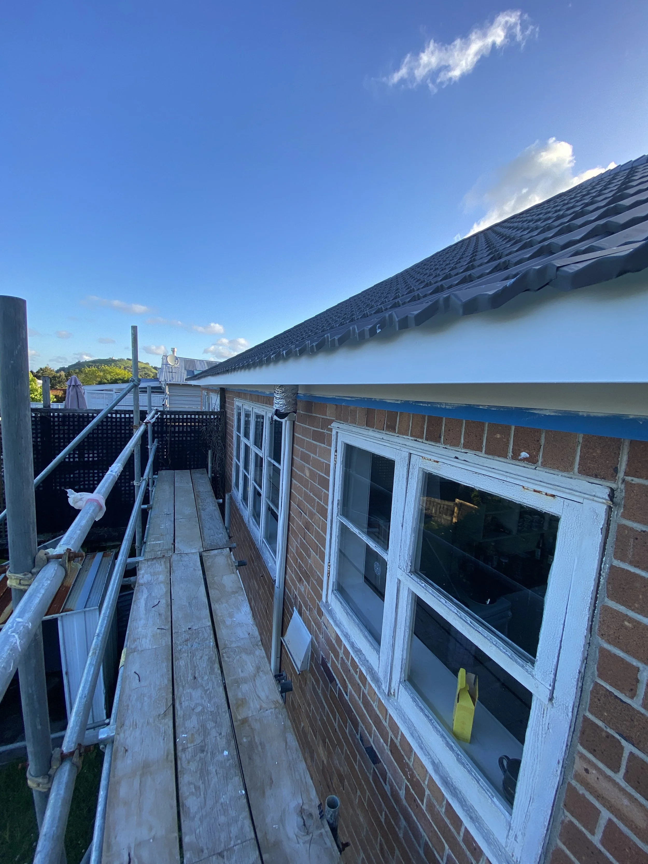 Soffit and fascia replacement completed at residential property on Auckland North Shore by DCW Services