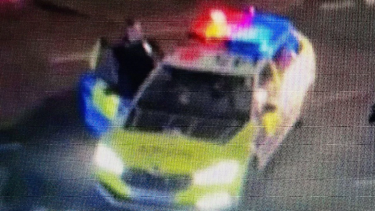 Blurry Photo of Police Car