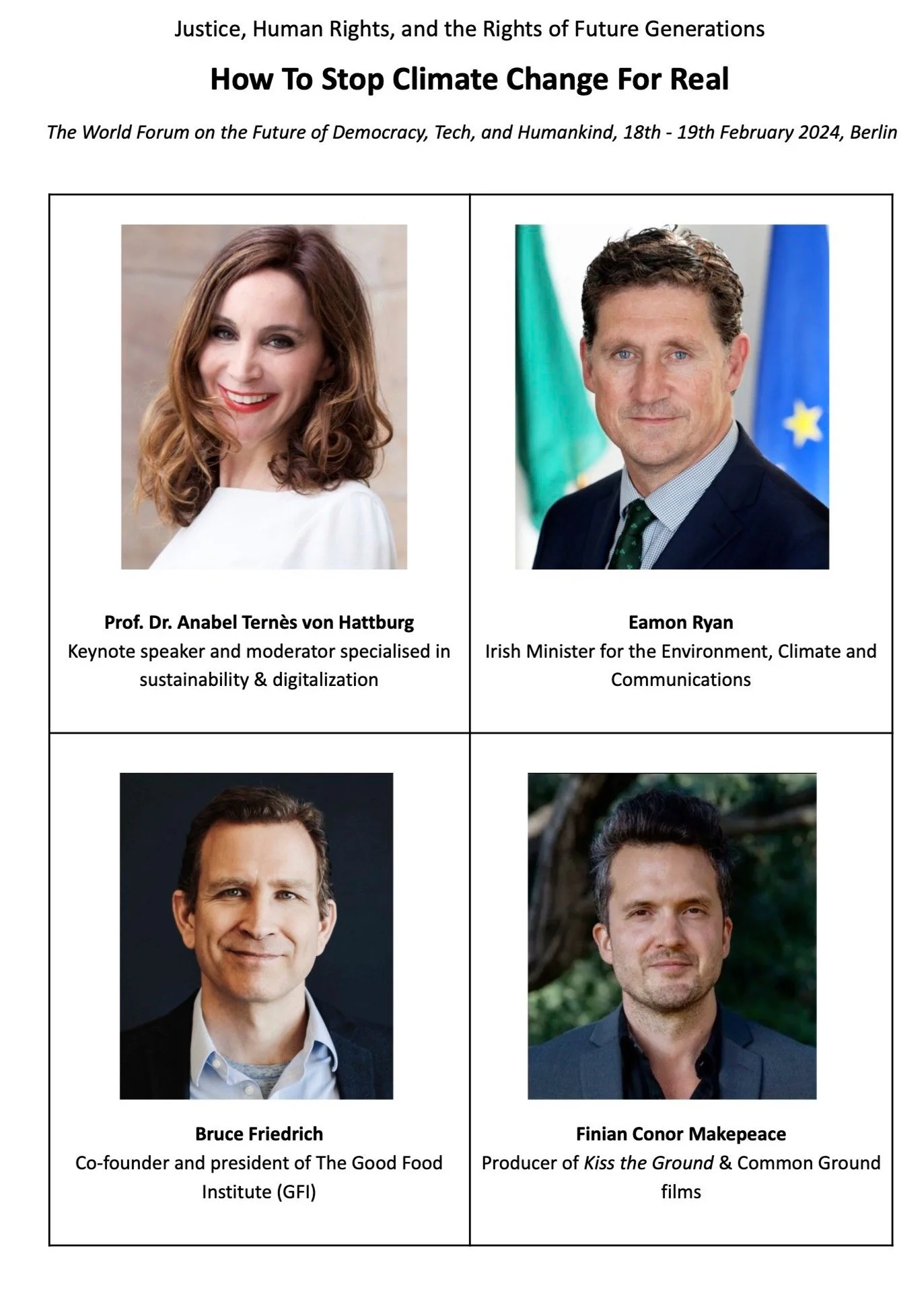 Climate Change Panel The World Forum