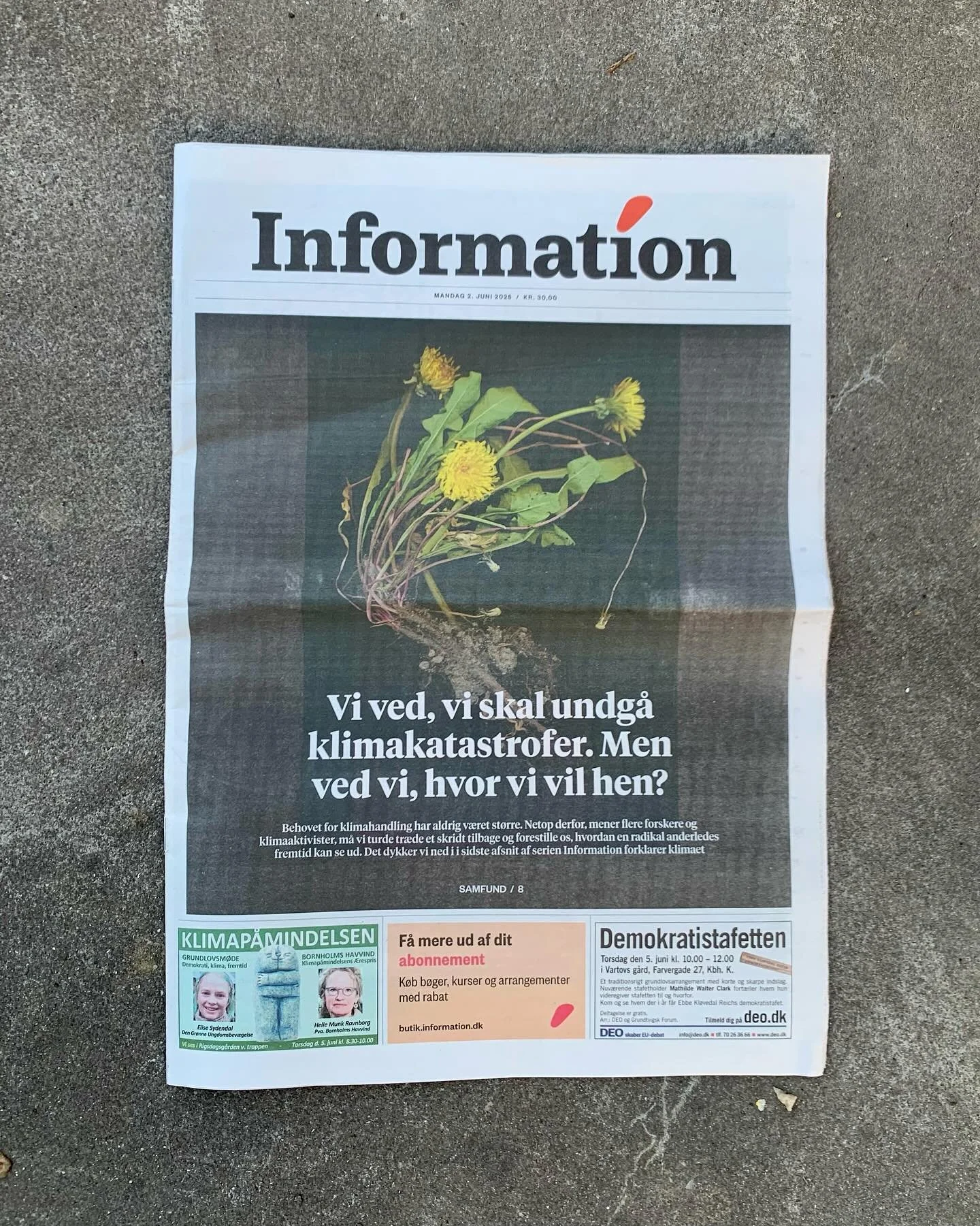 Sidste afsnit af serien ‘Information forklarer klimaet’ handler om utopisme, og Jeppe har været forbi og fortælle om Økotopia og manifesterne 𓇢𓆸