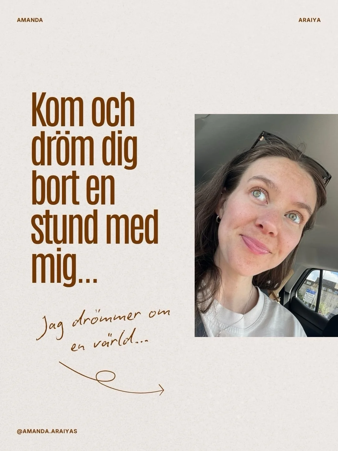 Det &auml;r det h&auml;r jag jobbar f&ouml;r! 🥰

Inte genom att jobba som holistisk l&auml;kare, starta unika skolor eller naturliga hudv&aring;rdsf&ouml;retag. 

Men genom att hj&auml;lpa dig som dr&ouml;mmer om att kanske g&ouml;ra just dom grejer