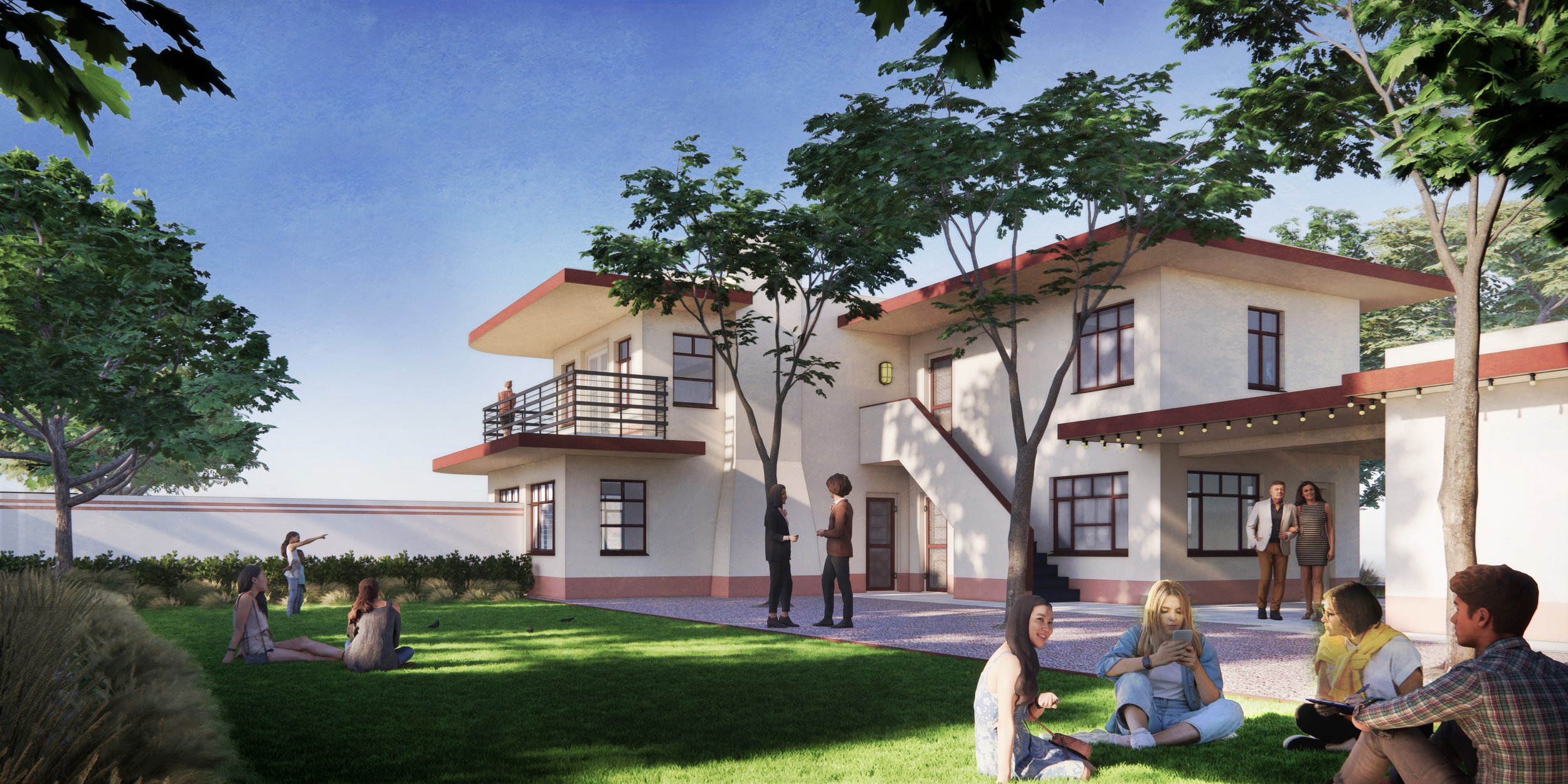 Garden: Our new garden will showcase the McFarland-McBee House's stunning architecture and be a space to learn, share ideas, and celebrate historic properties and stories.