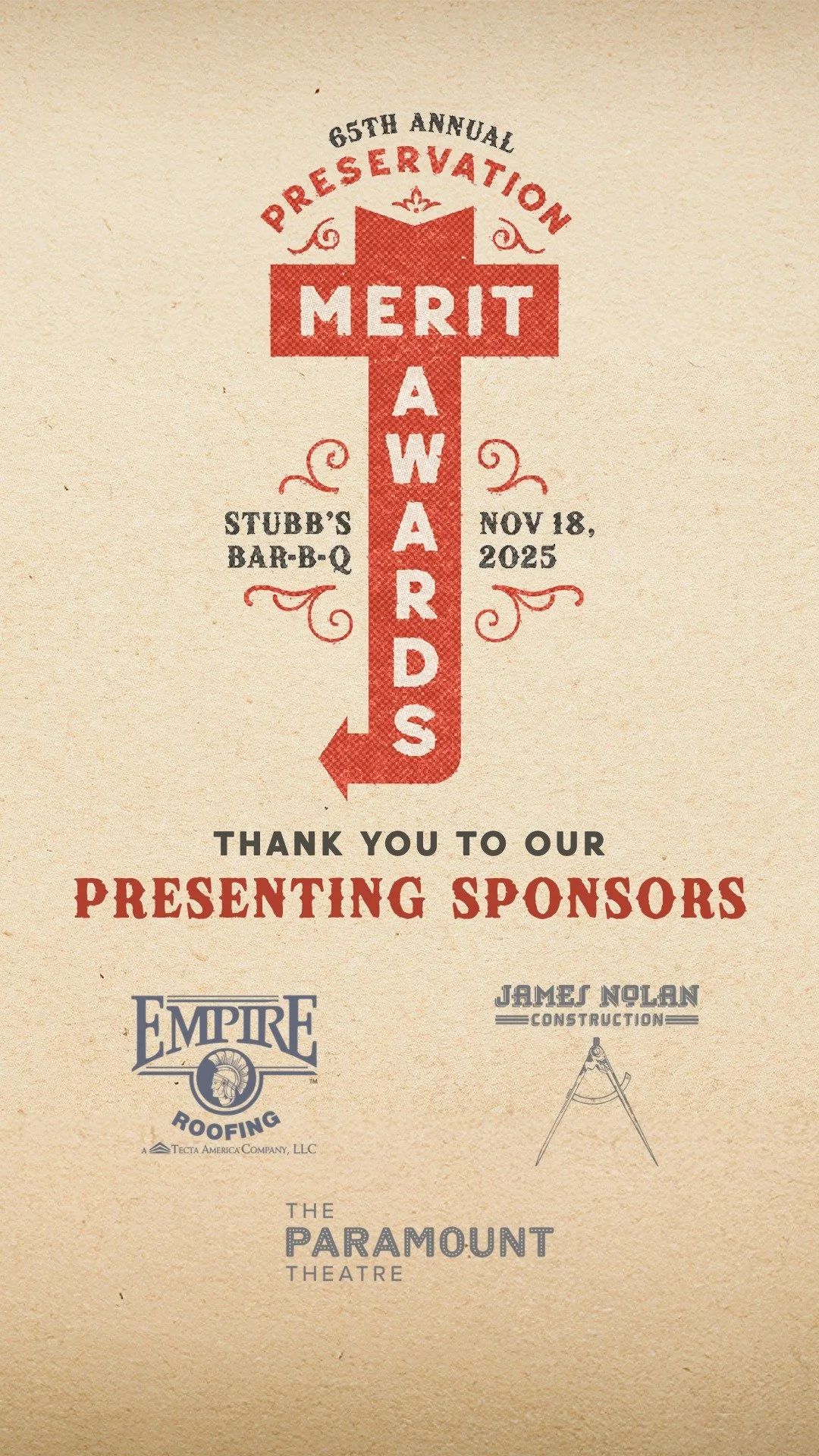 Our 2025 Preservation Merit Awards Celebration is coming up on November 18! This amazing event celebration inspiring preservation work across our city could not be possible without our Presenting Sponsors:

Empire Roofing Companies, Inc.
James Nolan 