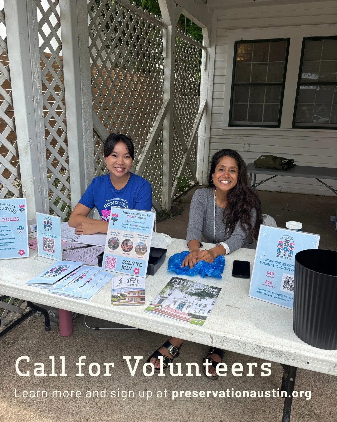 Our work is made possible through the support of hundreds of volunteers who support us year-round ❤️ If you&rsquo;re passionate about Austin&rsquo;s history and want to connect with the preservation community while making a meaningful impact, we&rsqu