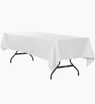 6ft Table Cover Rental (White)