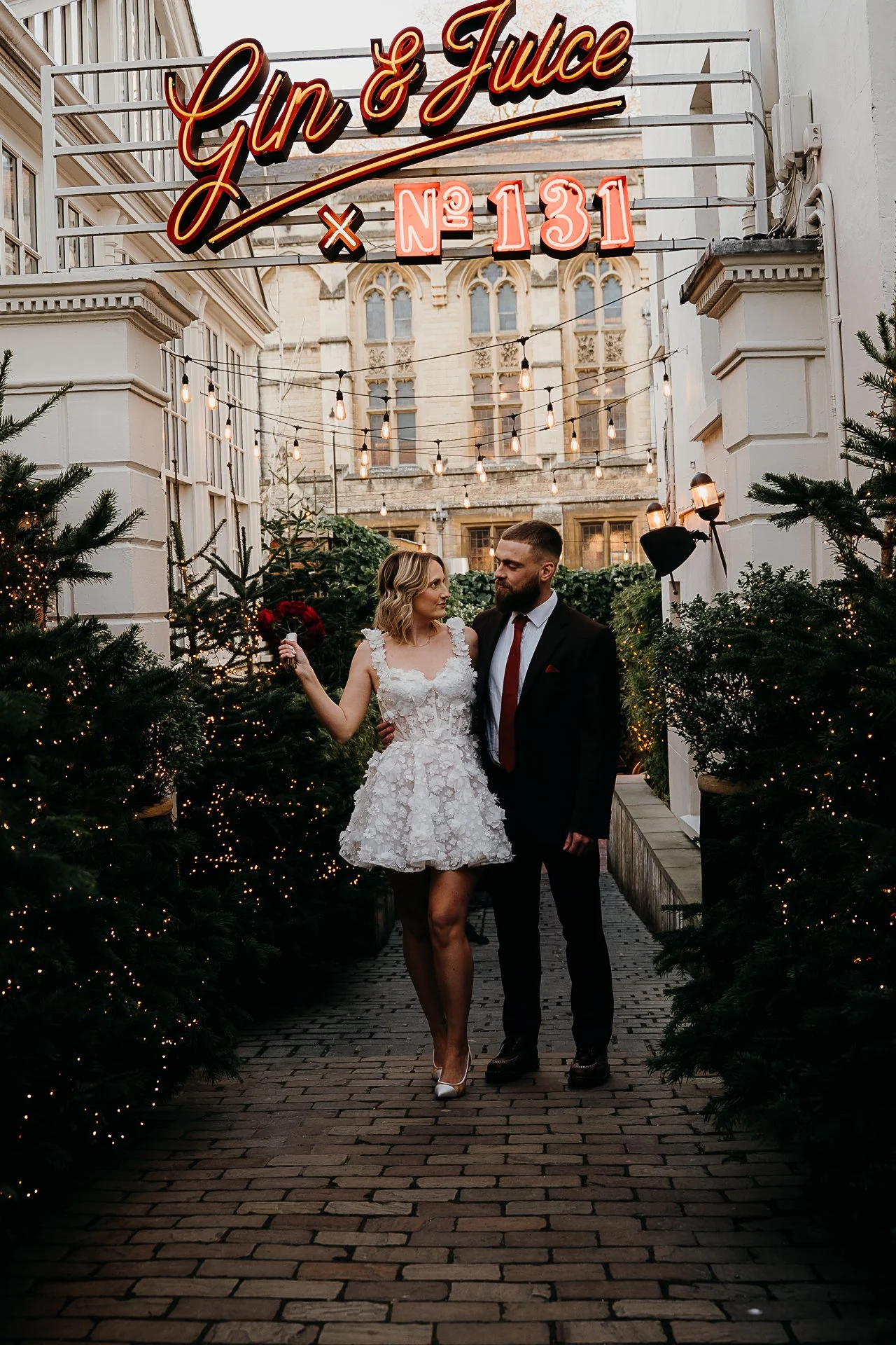 elopement photoshoot at Cheltenham town hall  wedding