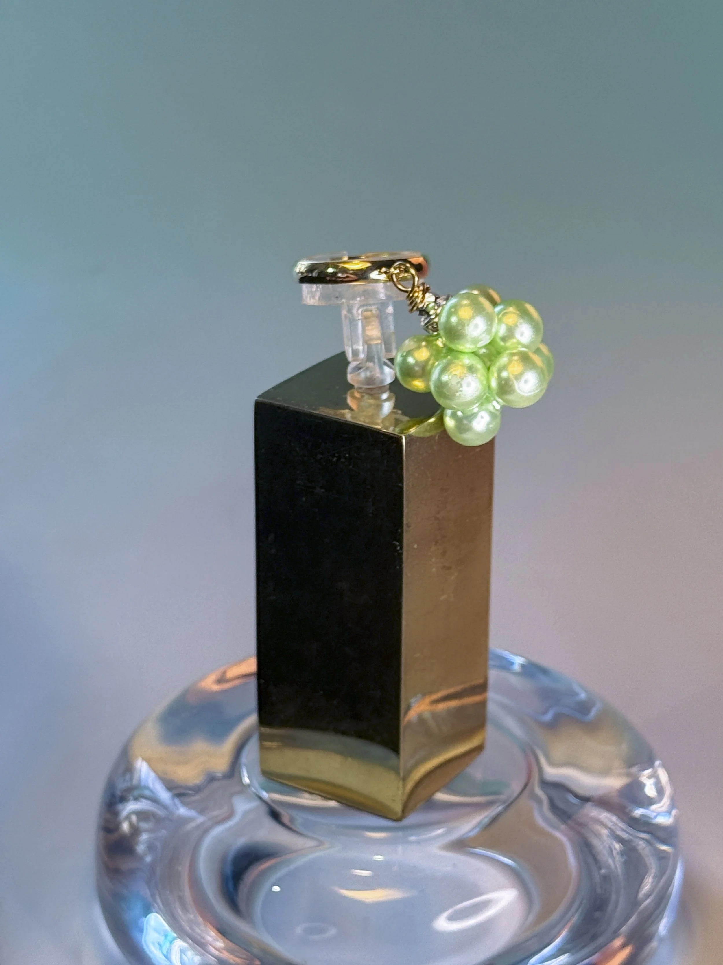 bague Dahlia vert nacré
