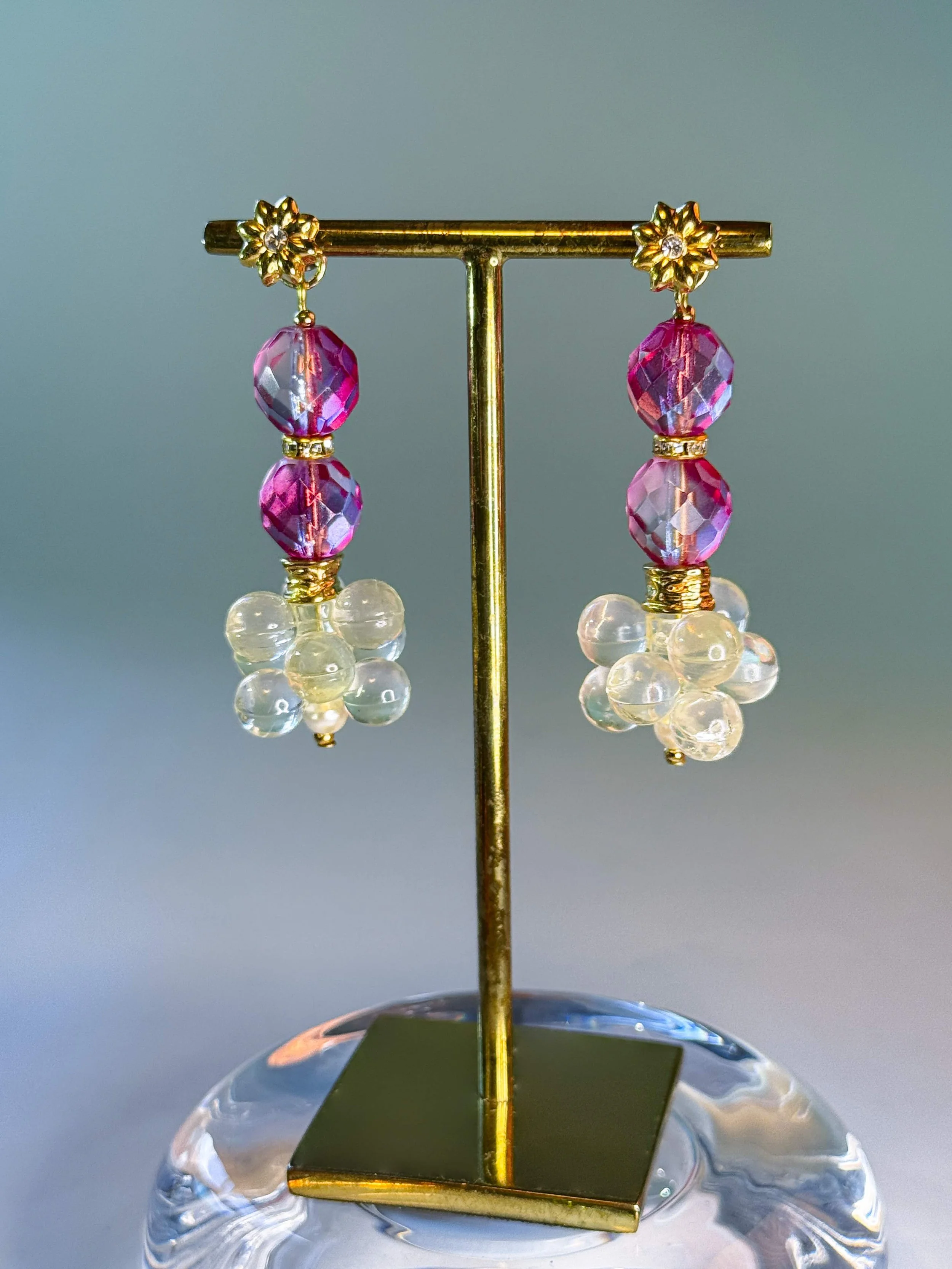 boucles d'oreilles Framboise