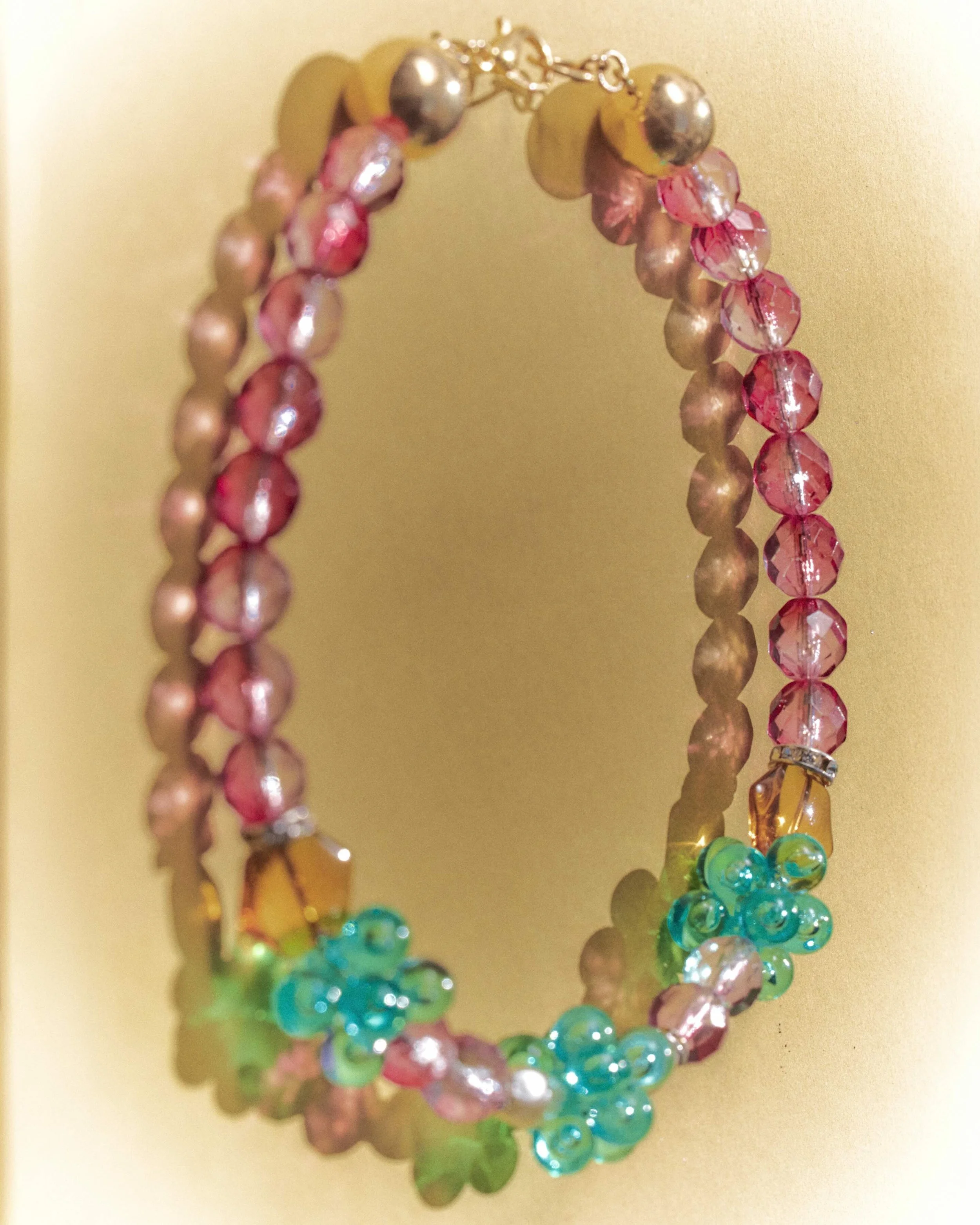 collier Groseille turquoise