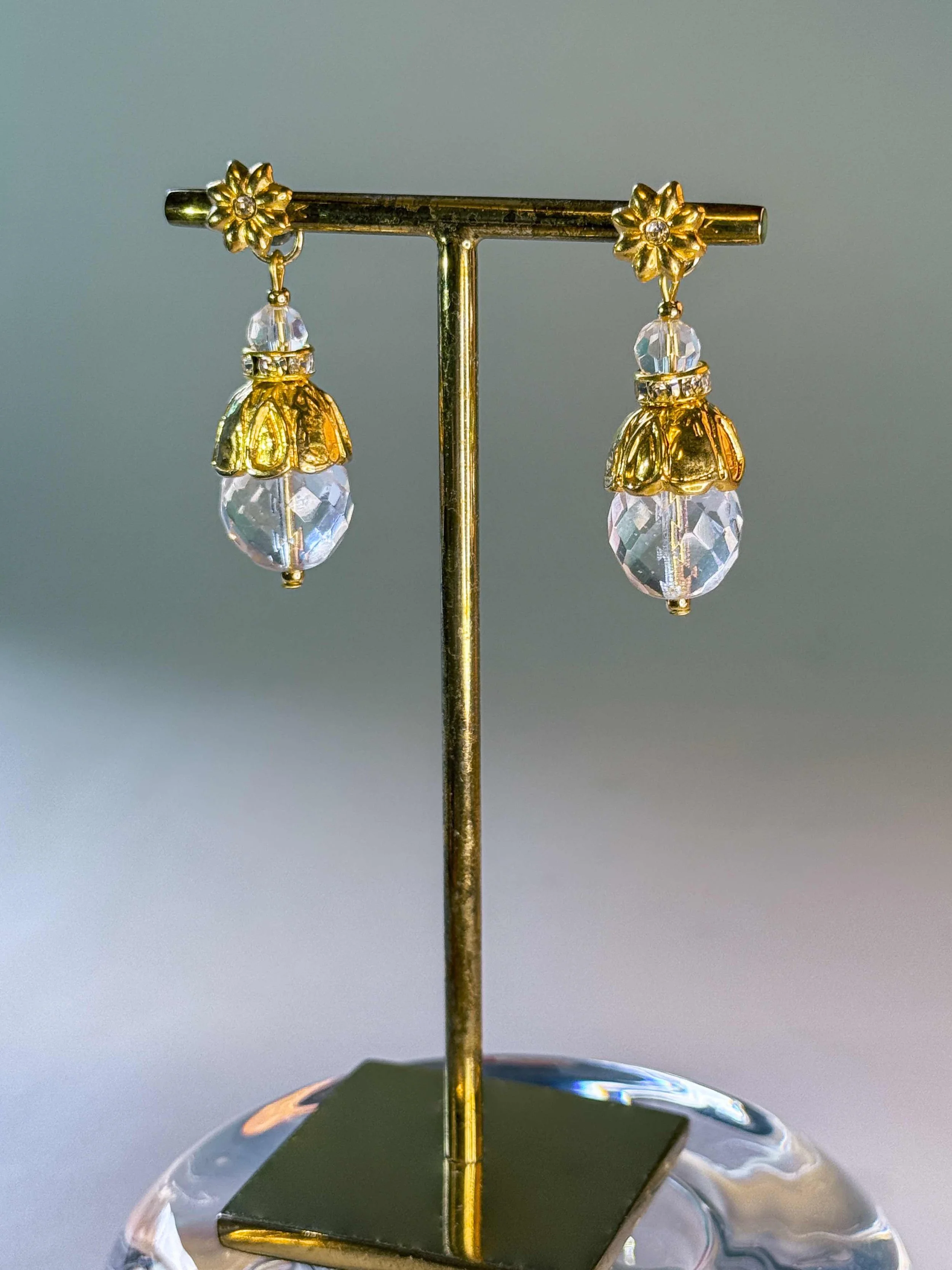 boucles d'oreilles Garden transparent