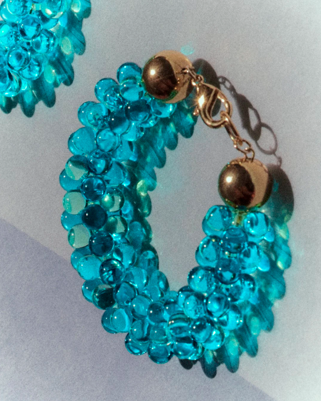 le bracelet Lys bleu/vert