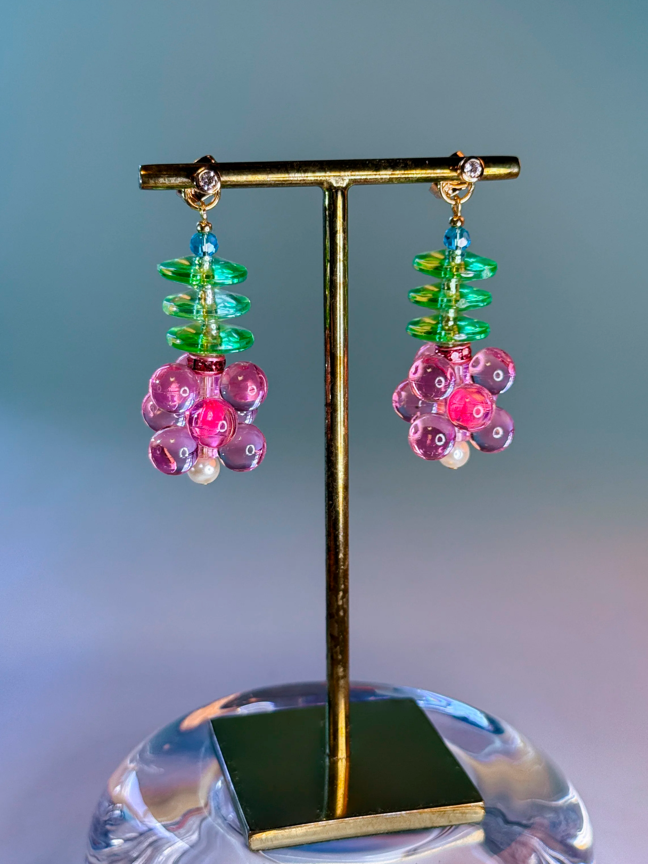 boucles d'oreilles Fraise