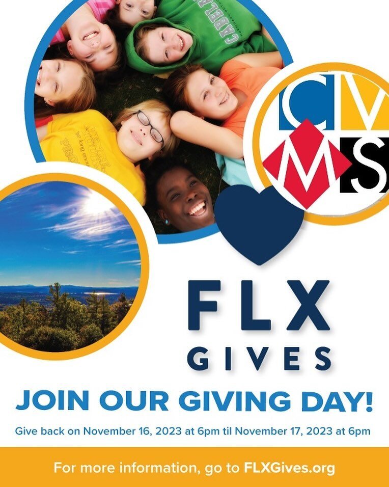 Exciting news! 

For the first year ever, CVMS will be participating in the Community Foundation of Elmira-Corning and the Finger Lakes  24 hour giving event, FLXGives. 

This event will allow us to leverage the power of this amazing and large commun