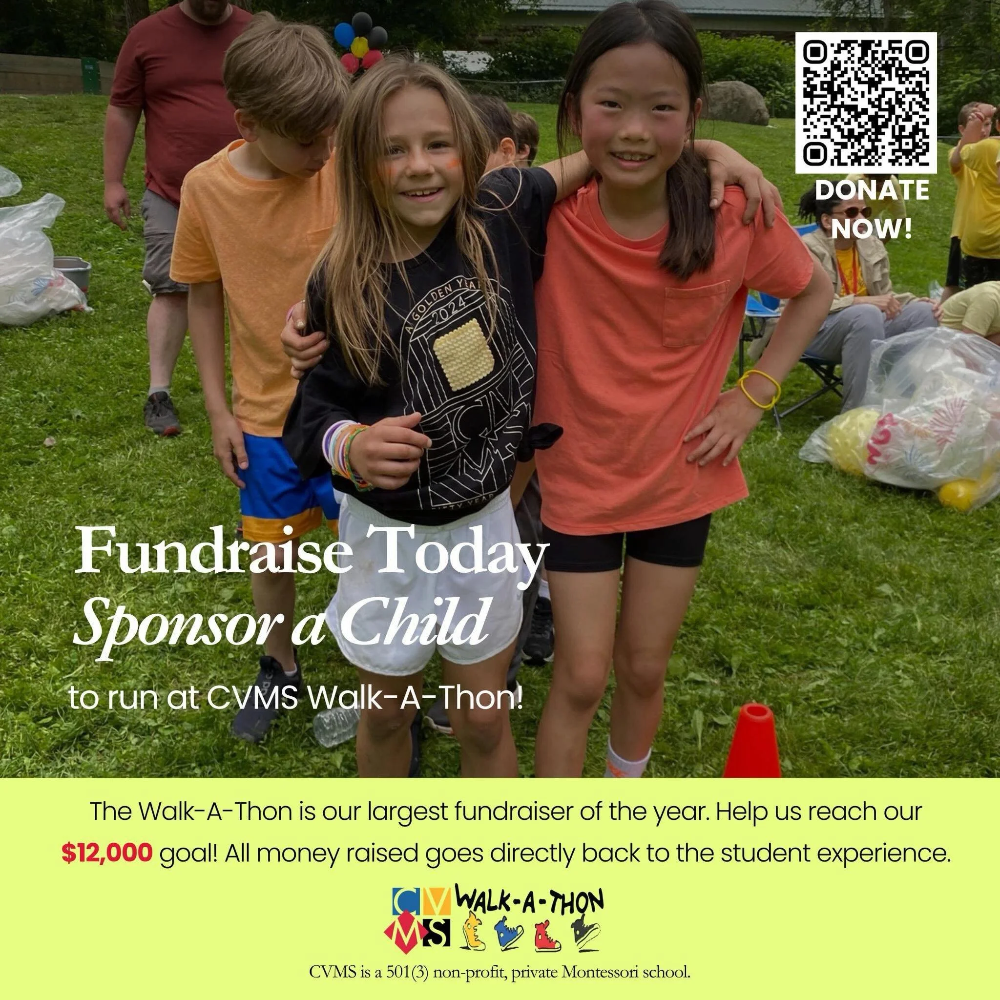 💛💙❤️🖤 CALLING ALL CVMS FAMILY, FRIENDS, ALUMNI, GRANDPARENTS, AND SUPPORTERS! 🖤❤️💙💛

The 2026 CVMS Walk A Thon is coming on June 17th, and we need YOUR help to reach our $12,000 fundraising goal!

Walk A Thon is one of the most exciting traditi