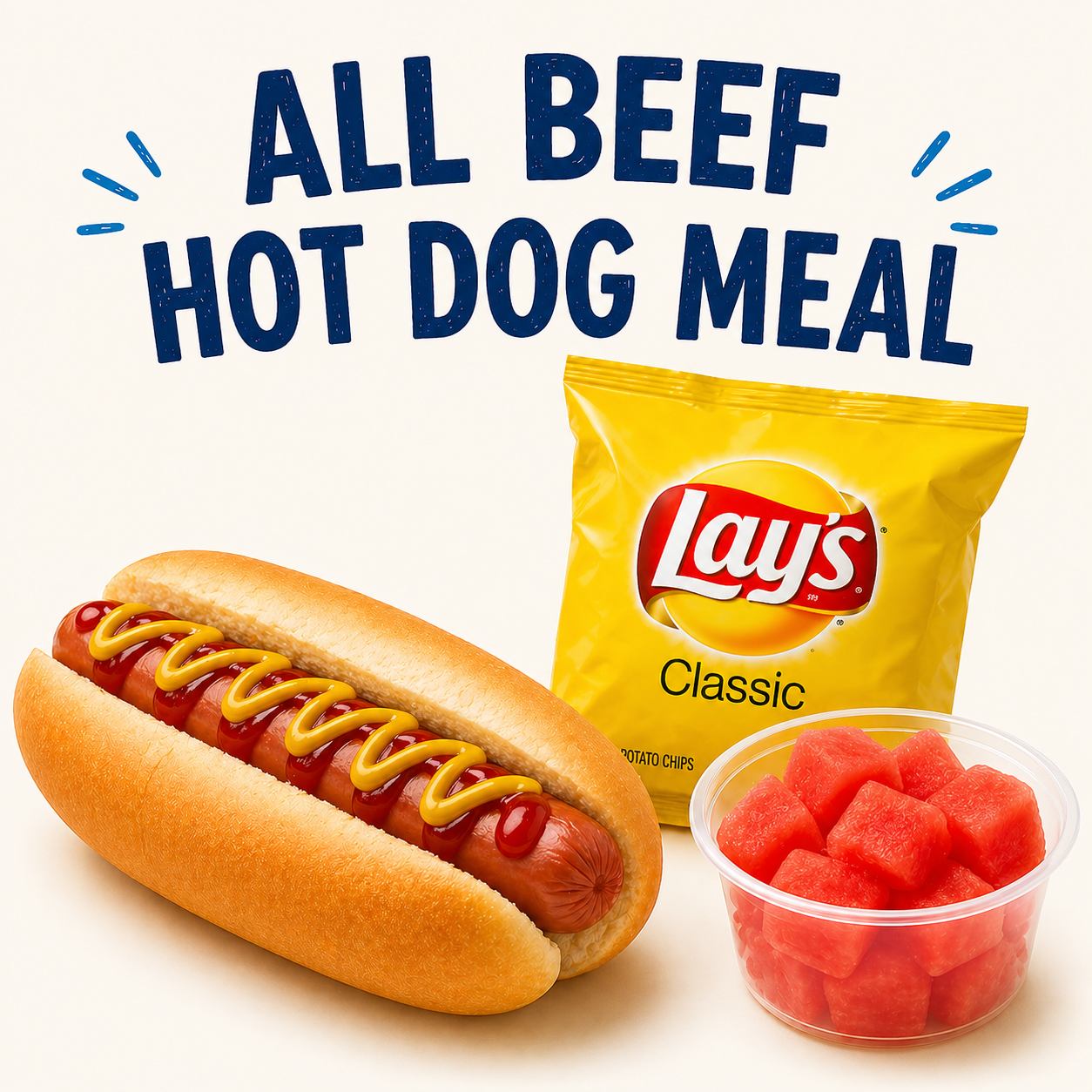 All Beef Hotdog Meal