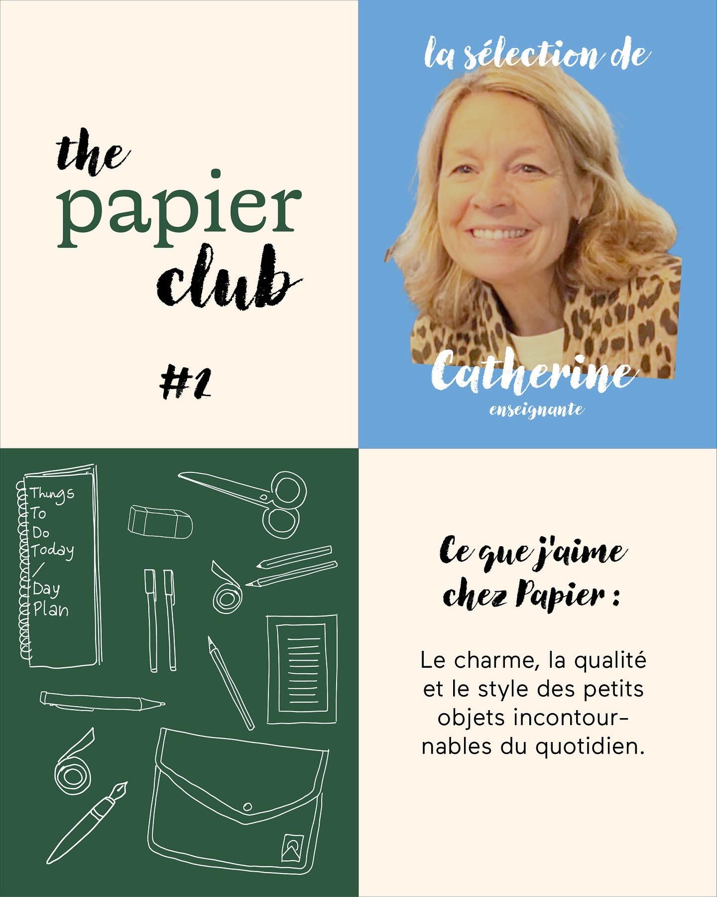 En avril, The Papier Club #tpc accueille Catherine. Cliente du premier jour, on aime toujours la voir passer la porte du magasin pour sa douceur et sa gentillesse😍. Et on va pas se mentir, on est légèrement jaloux·ses de sa mach
