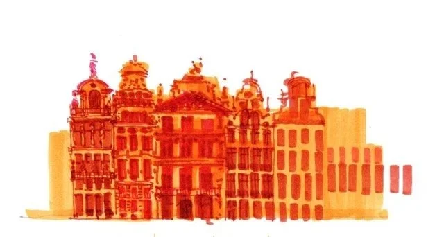 Croquis urbains par Juliette Plisson