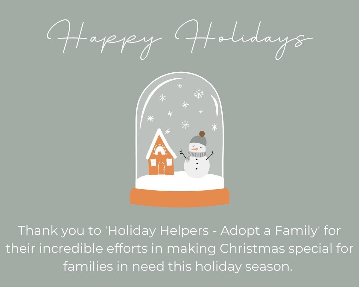 This year marks our third year supporting a Toronto family of six with a Christmas package&mdash;complete with an artificial tree, decorations, a gift card for a holiday meal, and personalized wishlist items, including a warm jacket for each family m