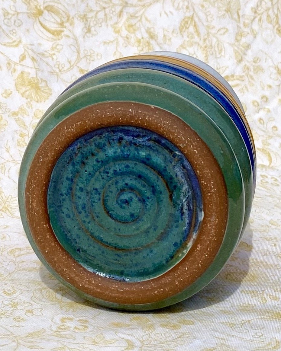Ribbed Rainbow Vase