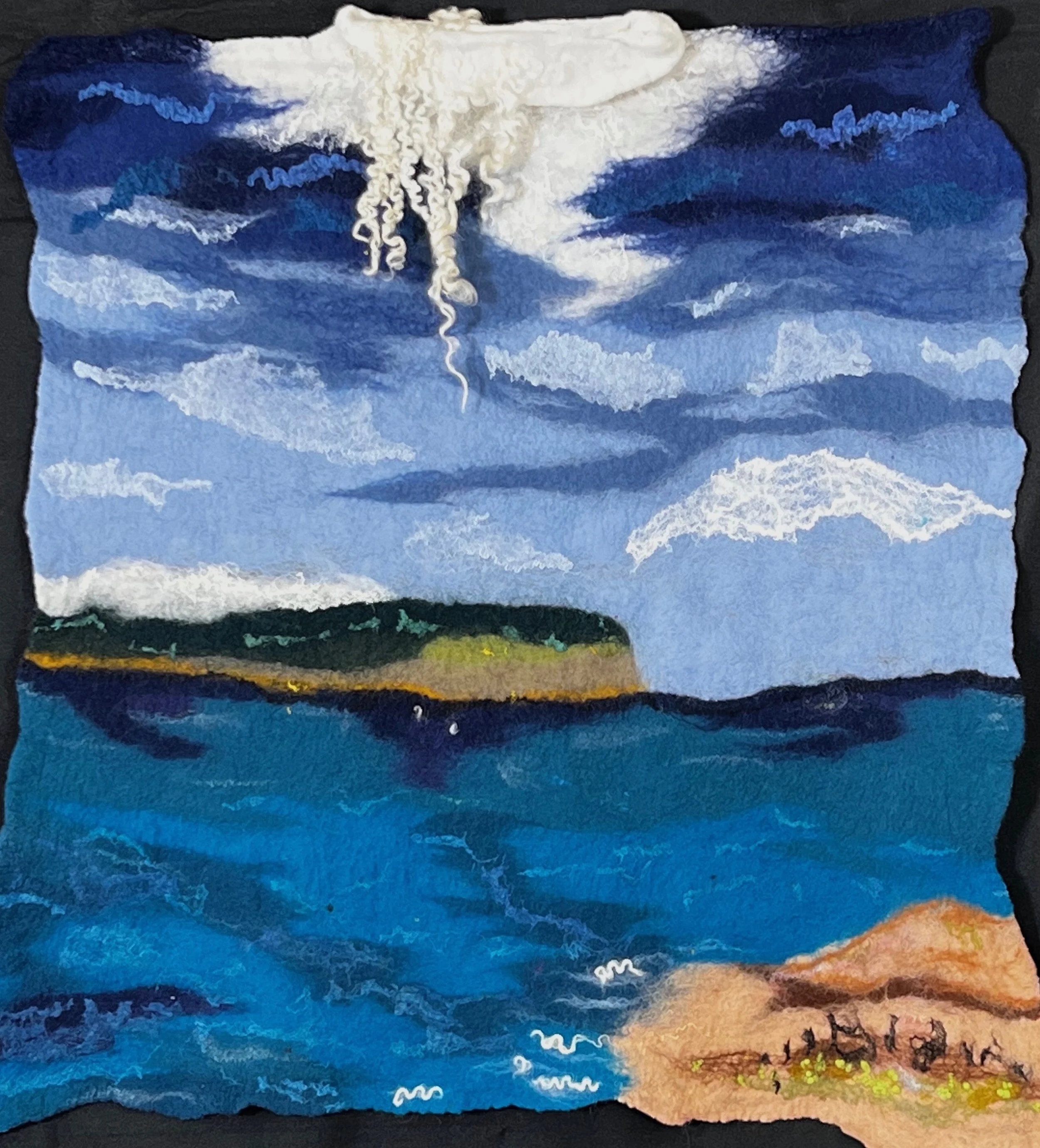 Nunofelted Landscape Series-Protection Island