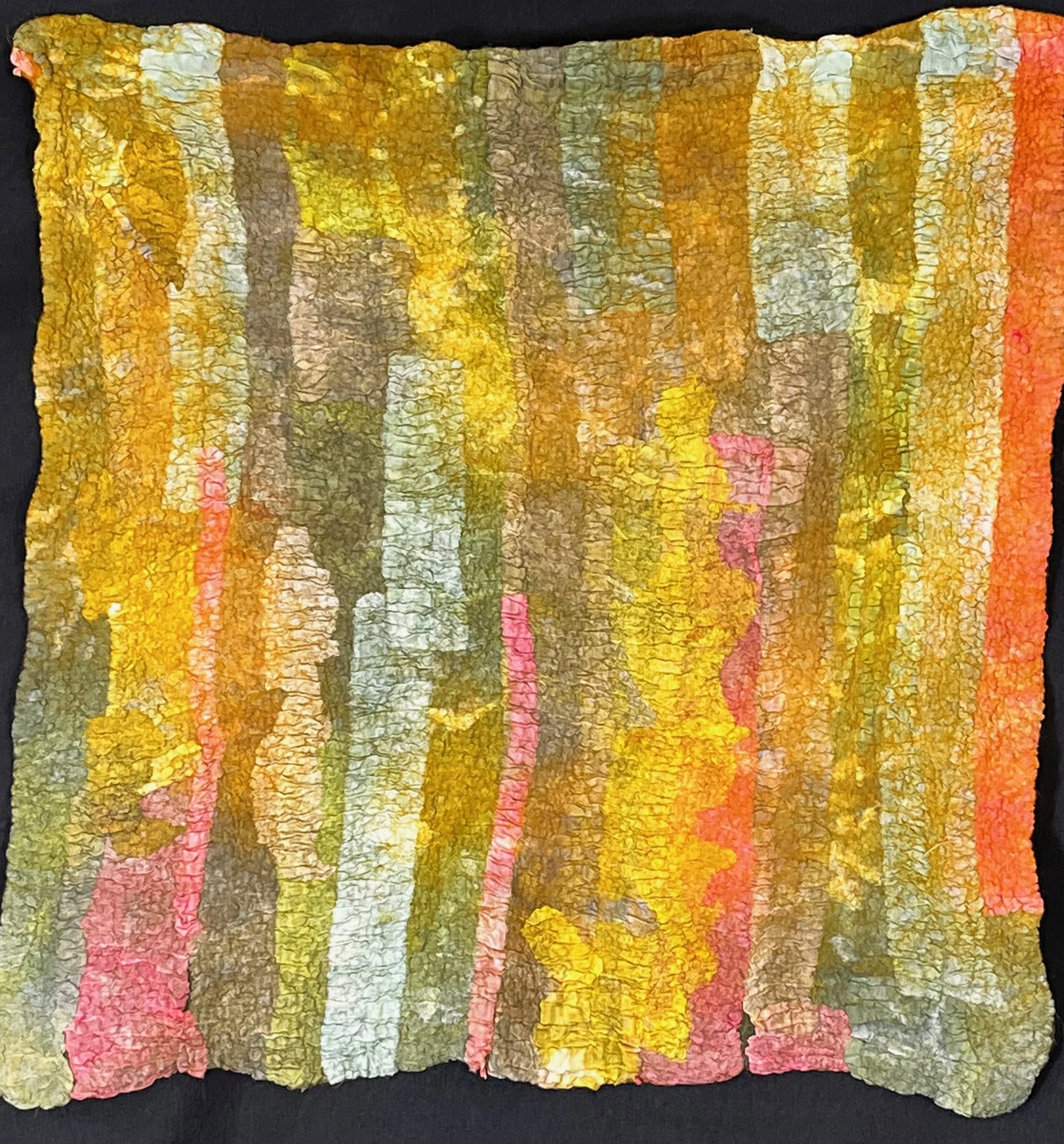 Nunofelted Abstract Series-Small Greenscape