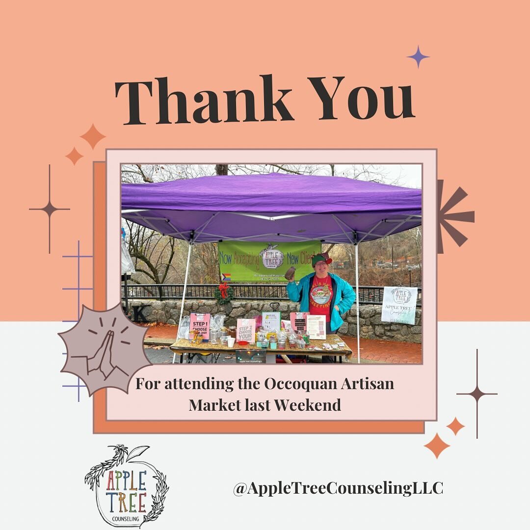 We are incredibly thankful for everyone who came to @visitoccoquan artisan market last week and got a sensory jar or learned more about Apple Tree.
If you are still interested in getting a sensory jar shoot us or your clinician a message prior to you