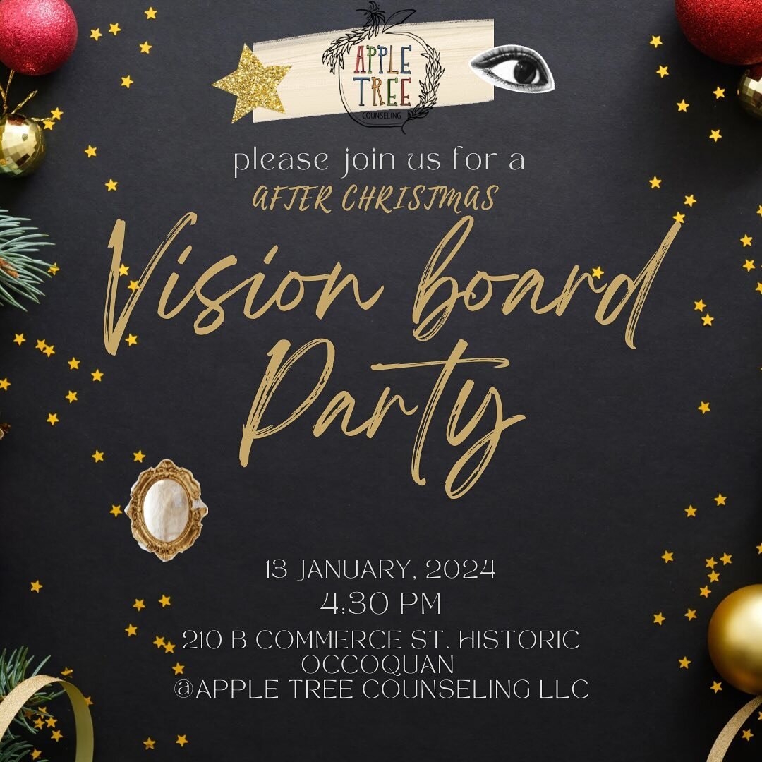 What&rsquo;s better than a vision board to ring in the new year! Come join Apple Tree in creating a vision board this January. All supplies will be provided as well as snacks and mocktails.
Learn more on our website and sign up to attend.