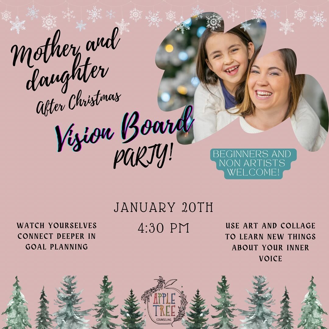 Mothers, grab your daughters; Daughters, grab your mothers
Come create a vision board to illustrate your goals for the upcoming year and future.

We will be hosting a night together enjoying each other&rsquo;s company, having mocktails, and snacks. T