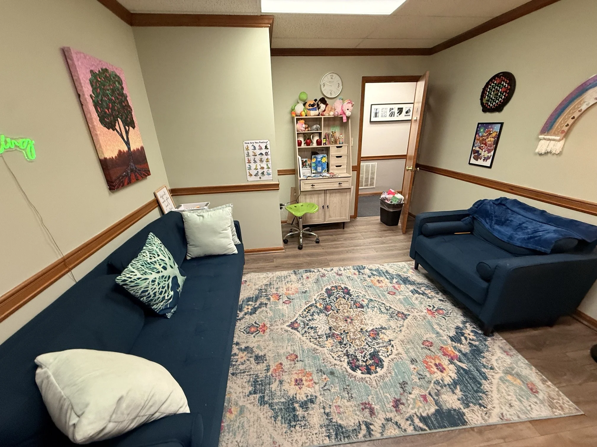 Room 127 for counseling at Apple Tree Counseling
